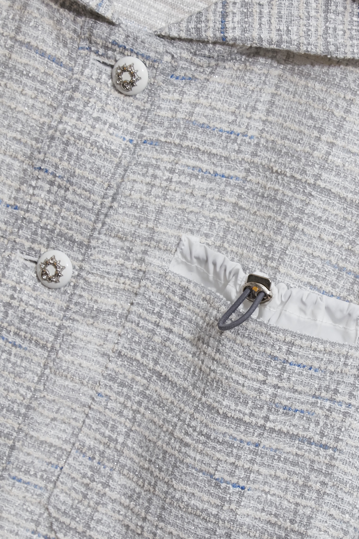Drawstring Pocket Detail Hoodie JacketDrawstring Pocket Detail Hoodie Jacket,Jackets,Outerwear,Season (SS) Look,Plaid