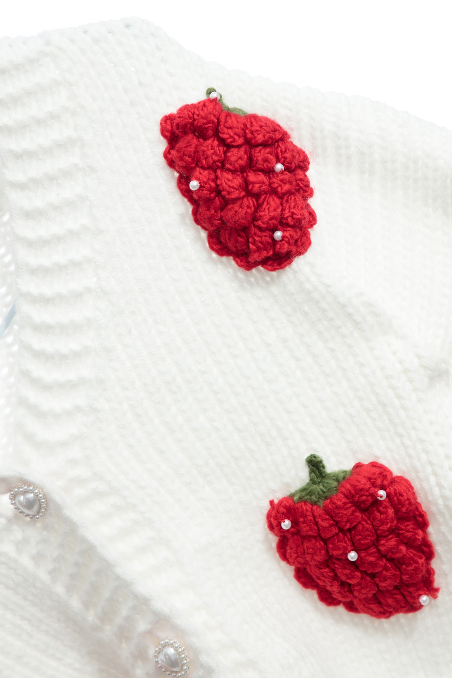 3-D Strawberry Oversize Knit Cardigan3-D Strawberry Oversize Knit Cardigan,Outerwear,Season (AW) Look,Knitted,Knitted coats