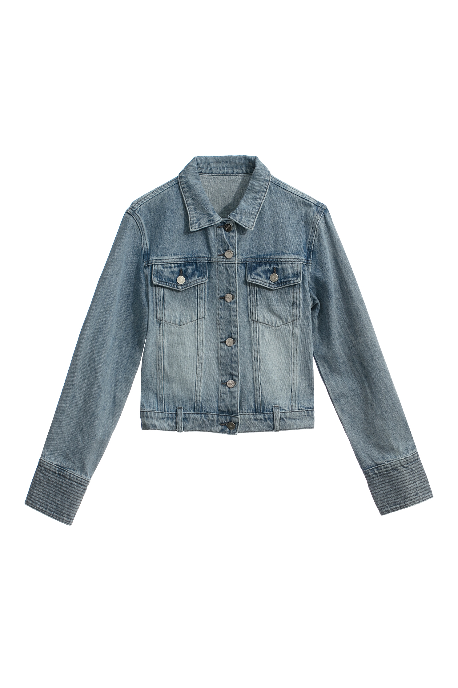 Slogan Crop Denim JacketSlogan Crop Denim Jacket,Embroidered,Outerwear,Denim,Denim Jackets,Season (AW) Look