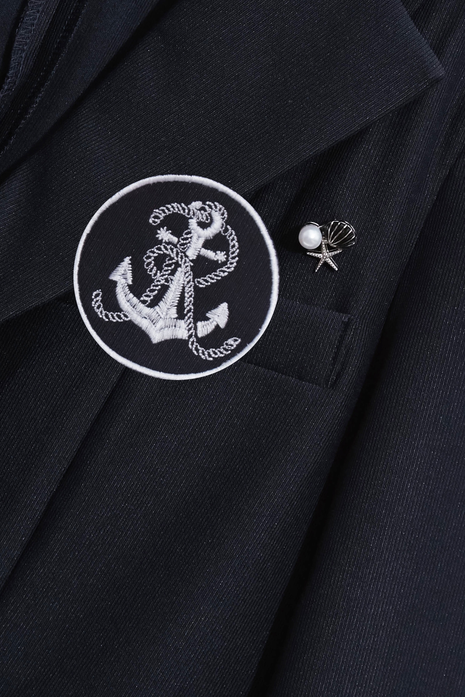 Navy Mid Length BlazerNavy Mid Length Blazer,Jackets,Outerwear,Season (SS) Look,Blazers,Urban Fashion