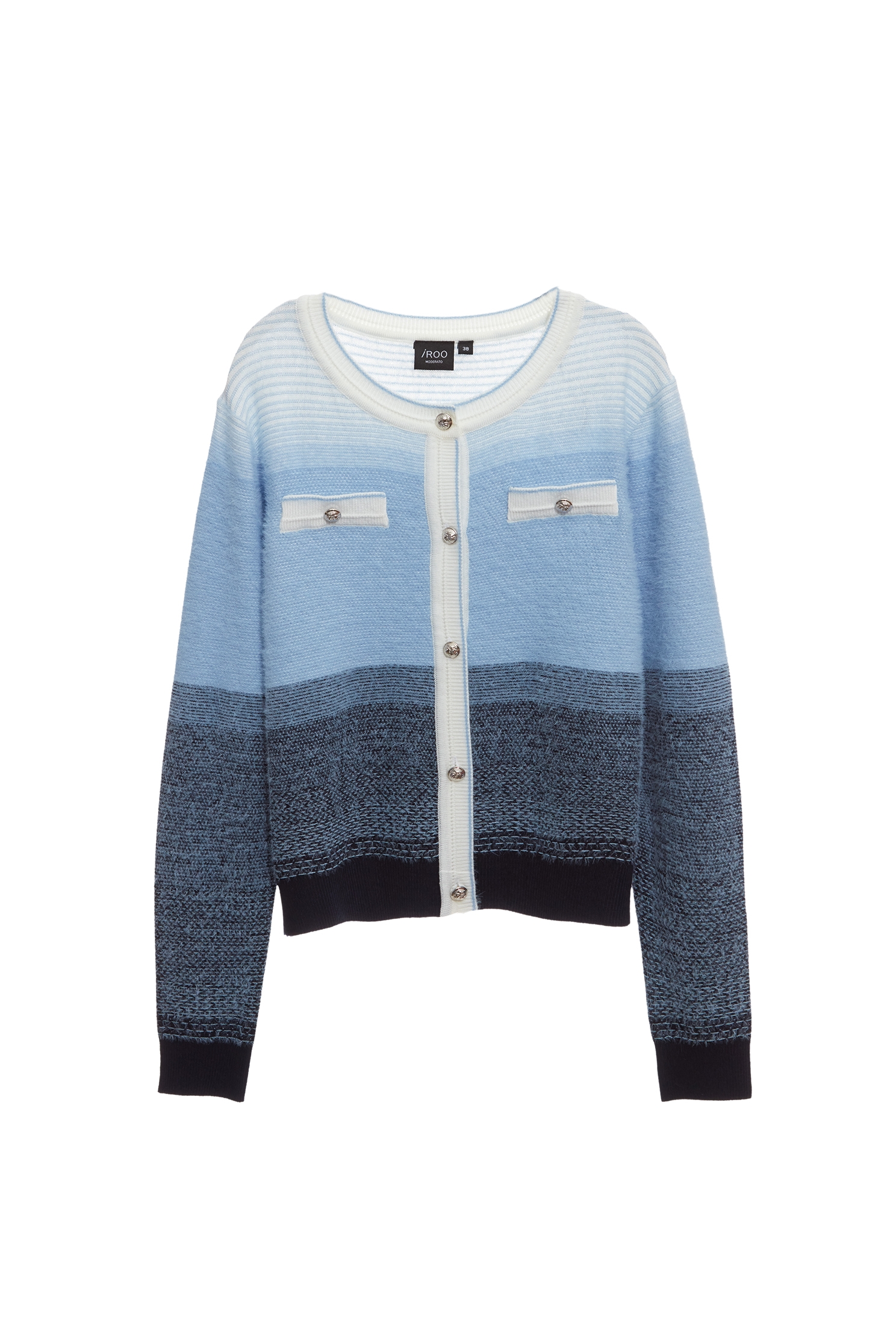 Colour Block Knit CardiganColour Block Knit Cardigan,Outerwear,Season (AW) Look,Knitted,Knitted coats