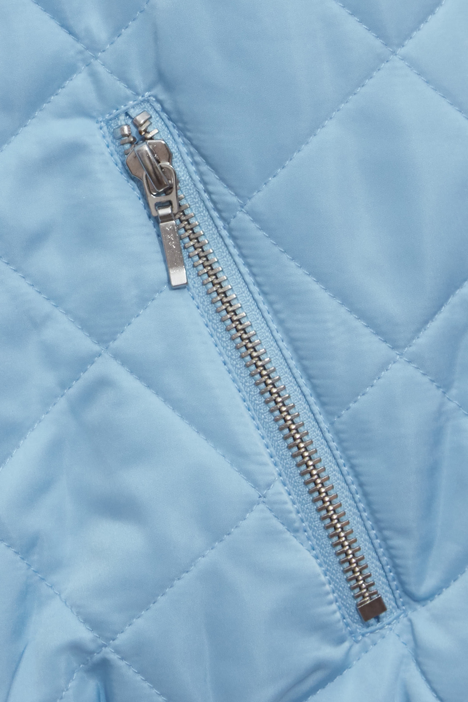 Glacier Blue Quilted Hoodie JacketGlacier Blue Quilted Hoodie Jacket,Jackets,Outerwear,Plaid,Season (AW) Look,Hoodie jackets