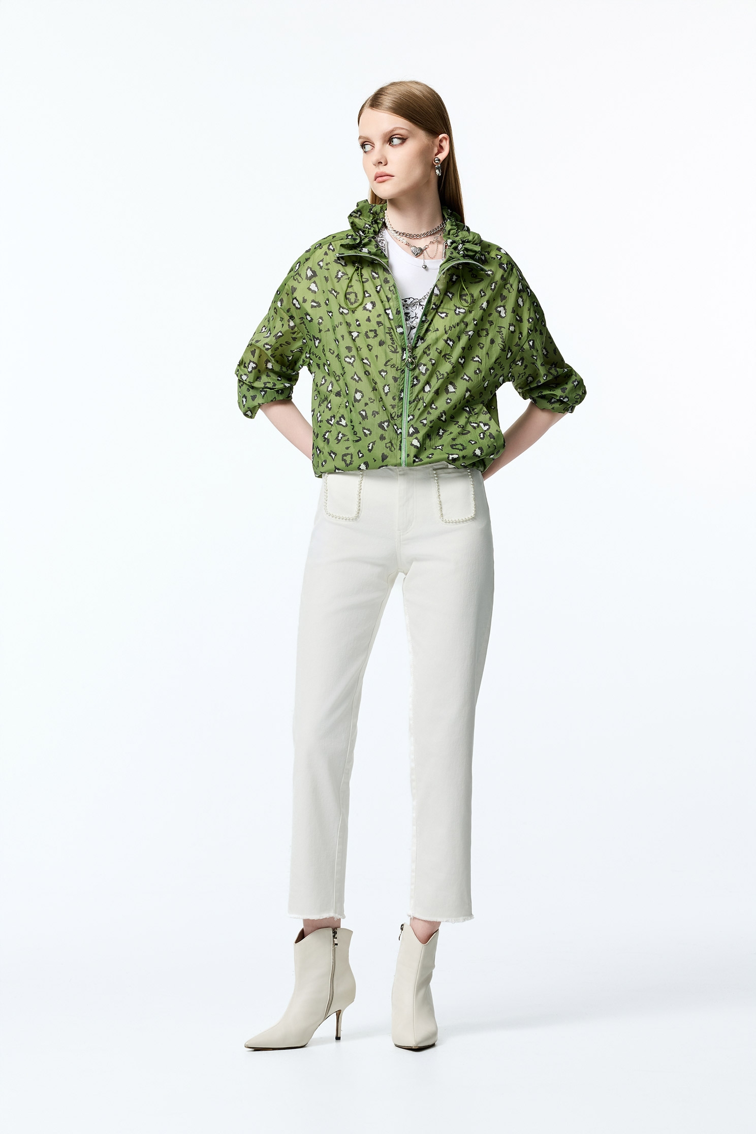 Leopard Print Green JacketLeopard Print Green Jacket,Jackets,Outerwear,co-ord sets,Season (AW) Look,Trench coats