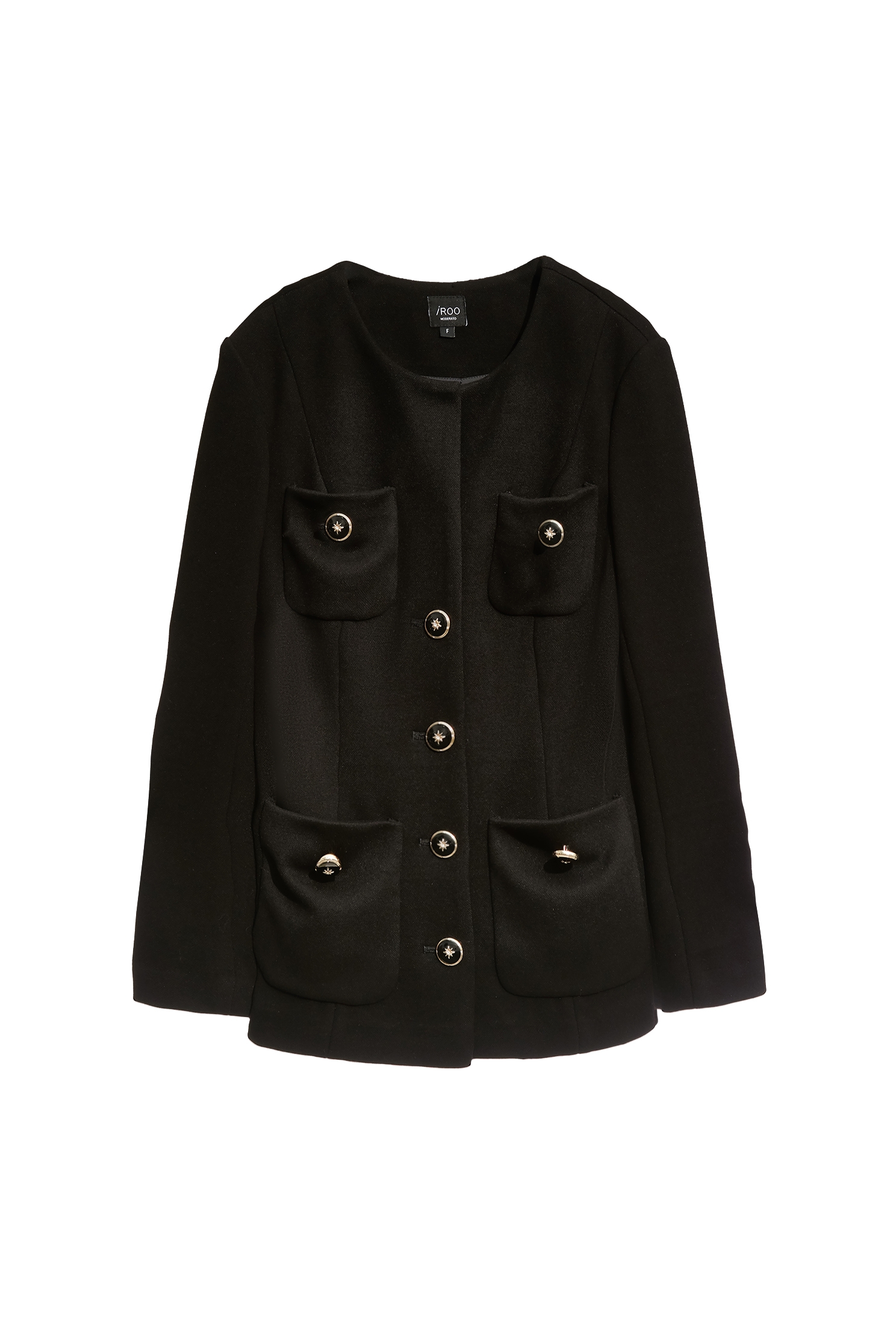 Button Front Mid Length JacketButton Front Mid Length Jacket,Jackets,Outerwear,Season (AW) Look