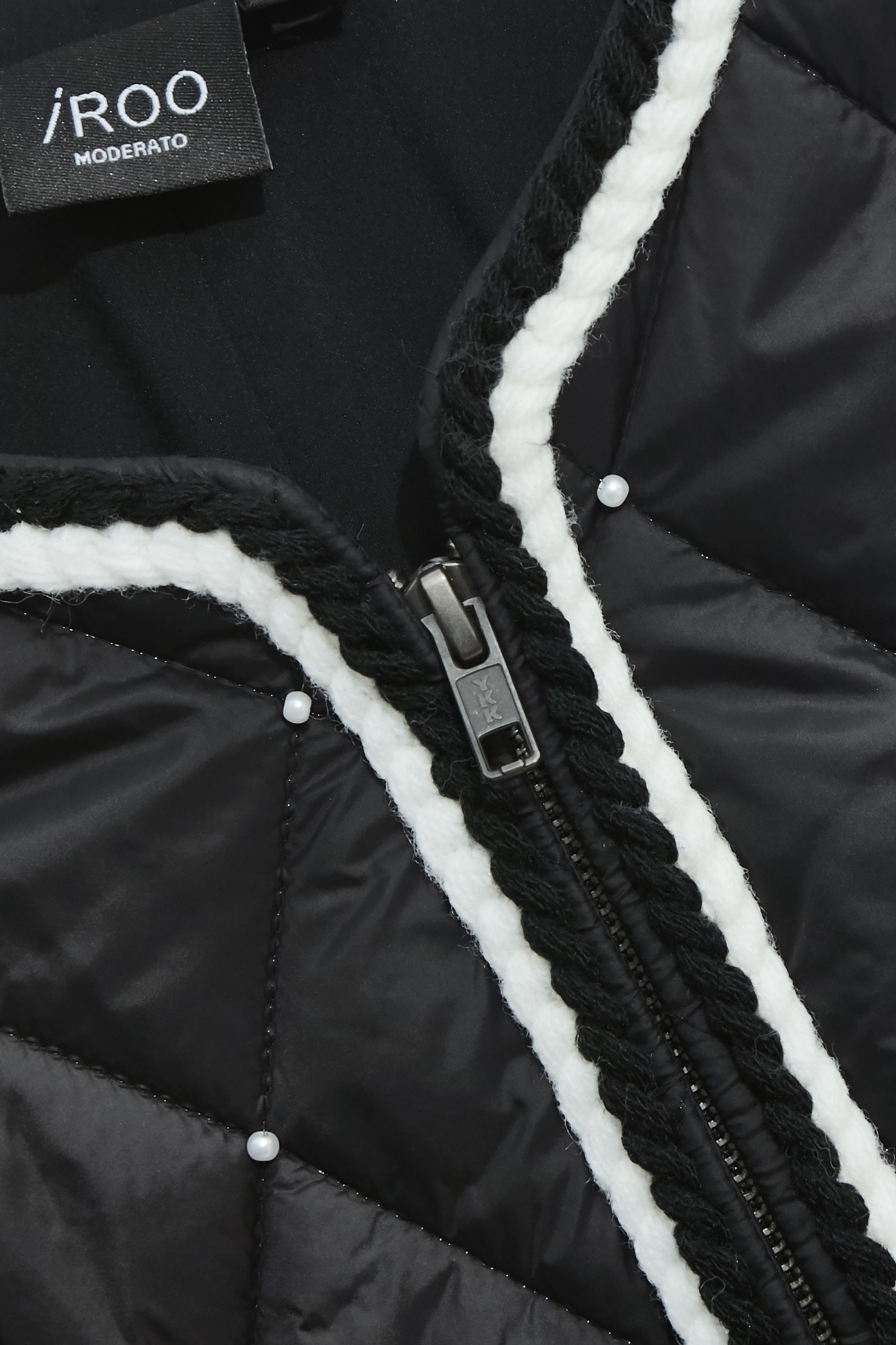 Pearl Detail Quilted JacketPearl Detail Quilted Jacket,Jackets,Outerwear,pearl,Season (AW) Look