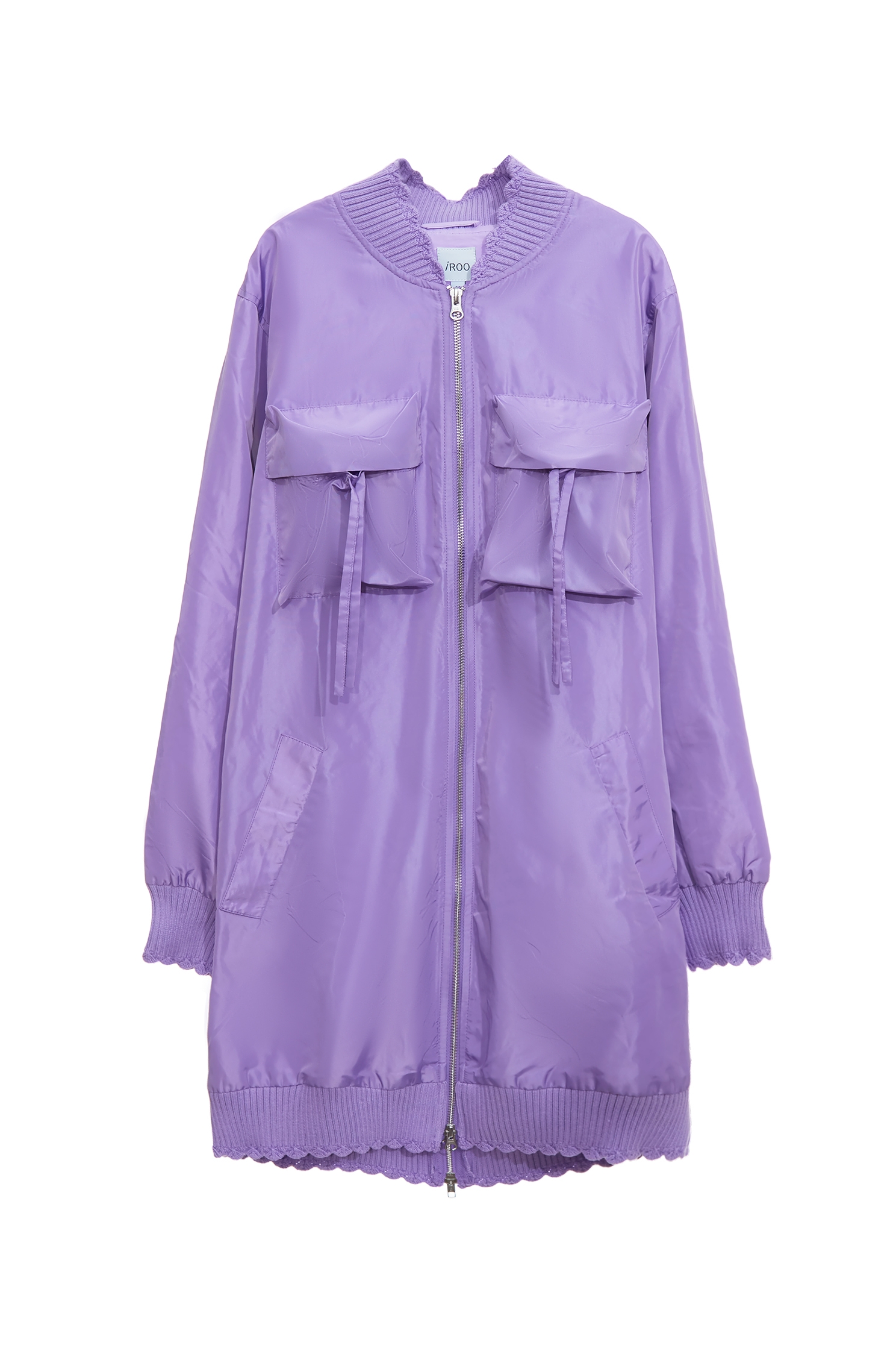 Knee Length Purple WindbreakerKnee Length Purple Windbreaker,Jackets,Outerwear,Season (SS) Look,Trench coats