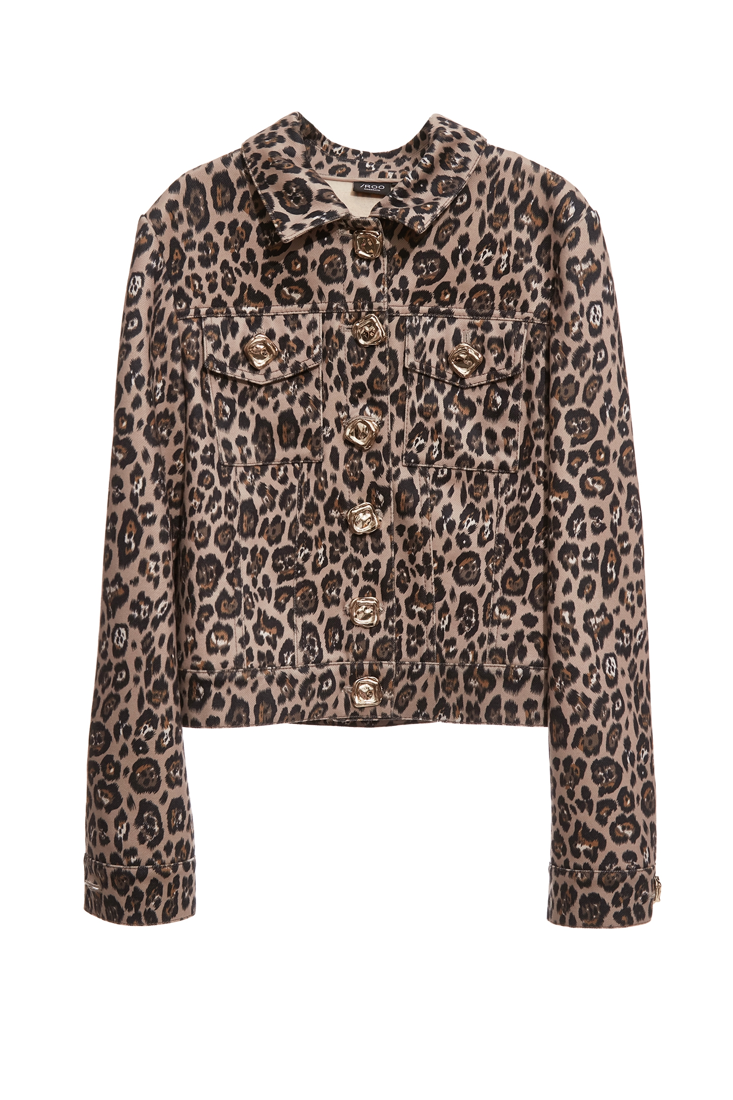 Leopard Print Denim JacketLeopard Print Denim Jacket,Jackets,Outerwear,Season (AW) Look