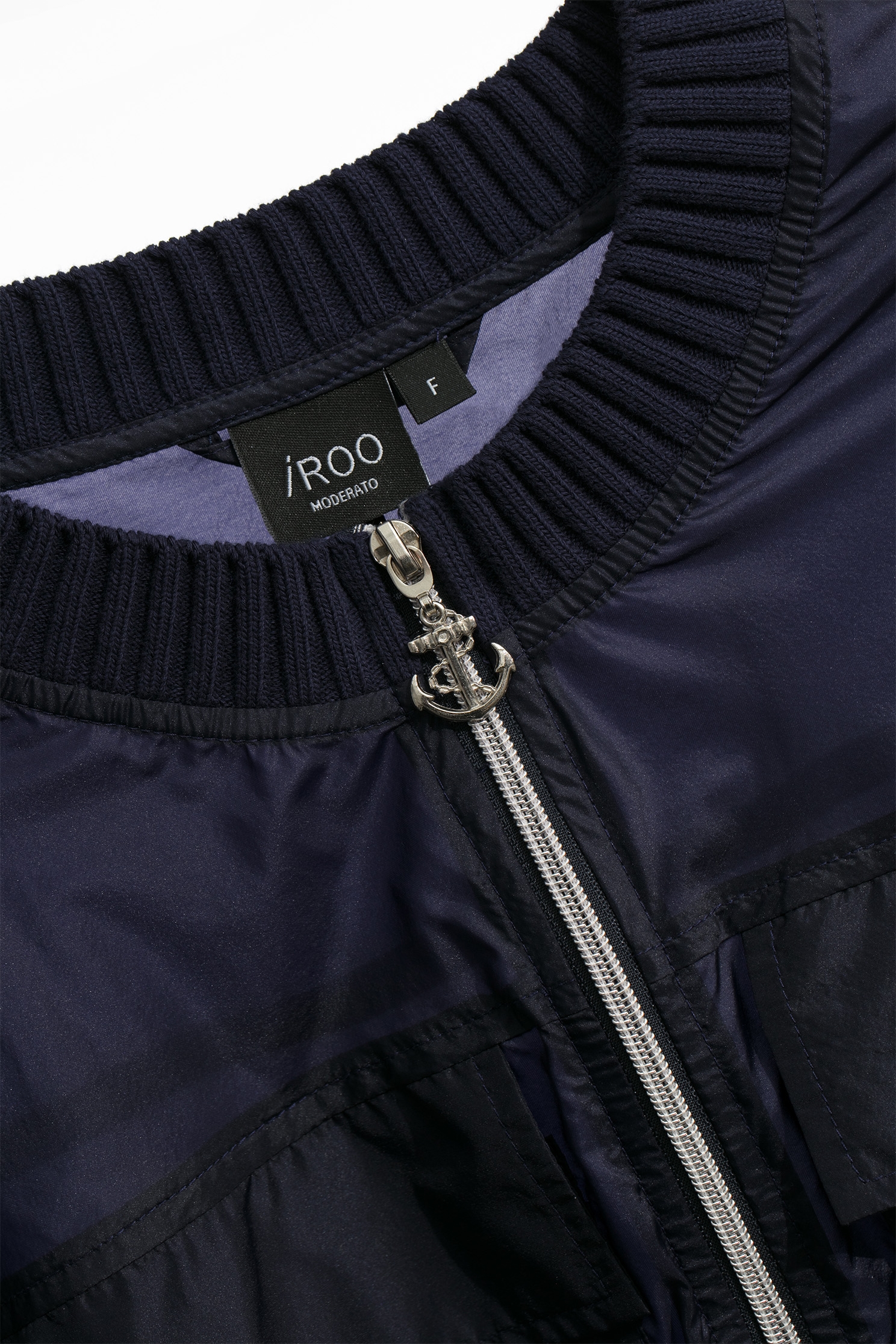 Front Zip Navy WindbreakerFront Zip Navy Windbreaker,Jackets,Outerwear,Season (SS) Look