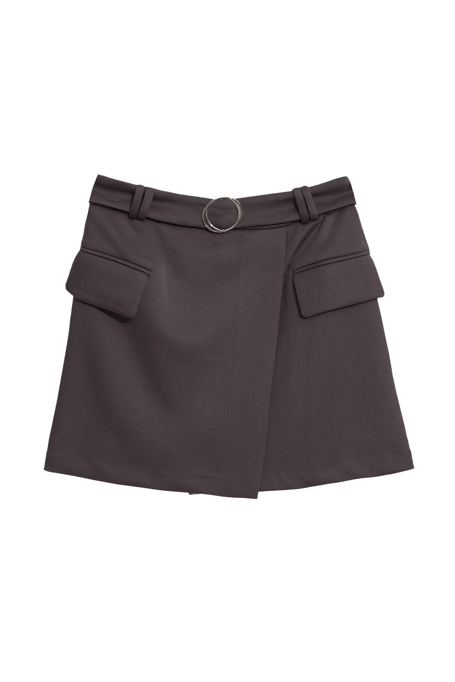 Dark Grey Basic SkortsMINI A-LINE SKIRT,Mini skirts,Season (AW) Look