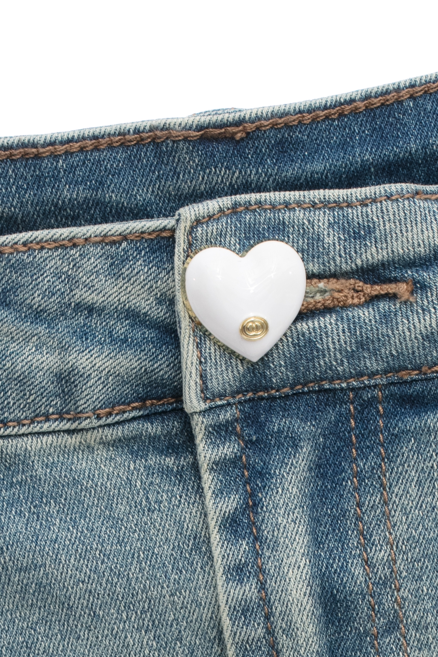 Embroidered Heart Pattern Denim SkirtEmbroidered Heart Pattern Denim Skirt,Embroidered,Season (SS) Look,Denim,Denim mini skirts,Denim skirts,Mini skirts