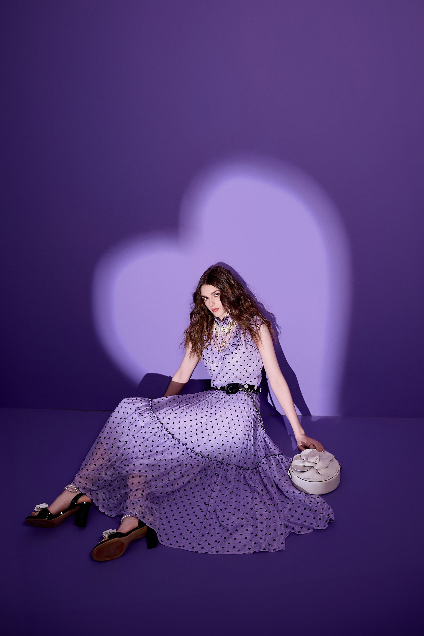 Heart Print Maxi skirtHeart Print Maxi skirt,Season (SS) Look,co-ord sets,Valentine,Layered skirts,Midi skirts