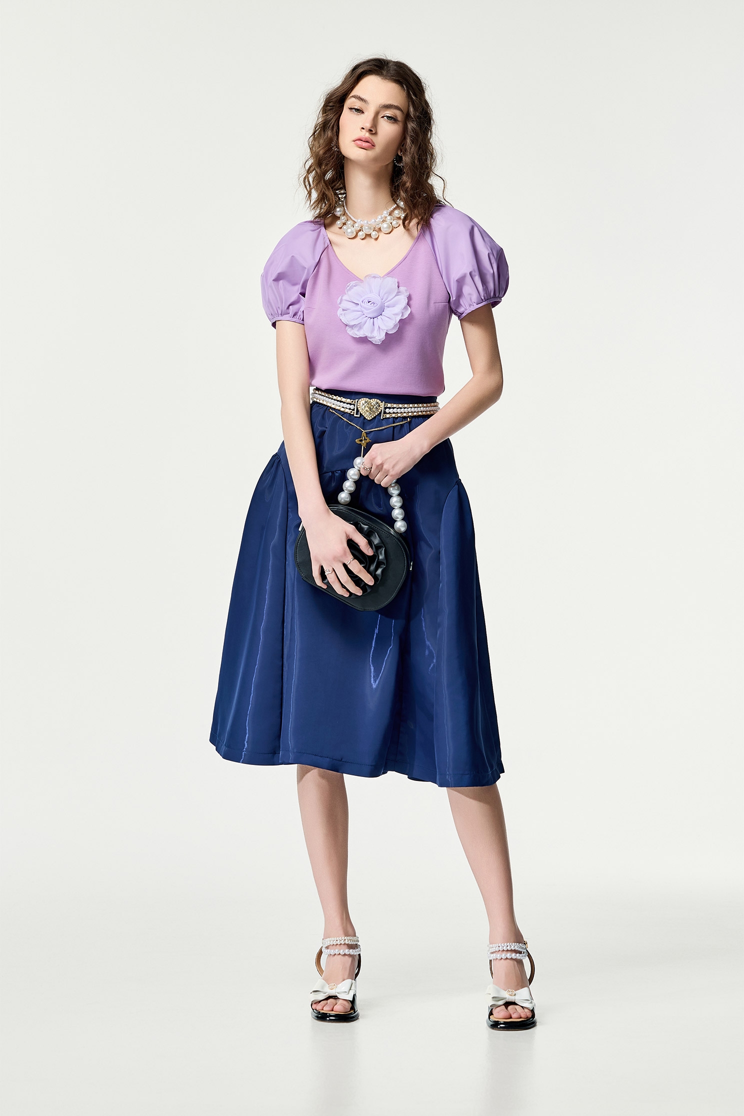 Navy Midi Puff SkirtNavy Midi Puff Skirt,Season (SS) Look,co-ord sets,Valentine,Tutu skirts,Midi skirts