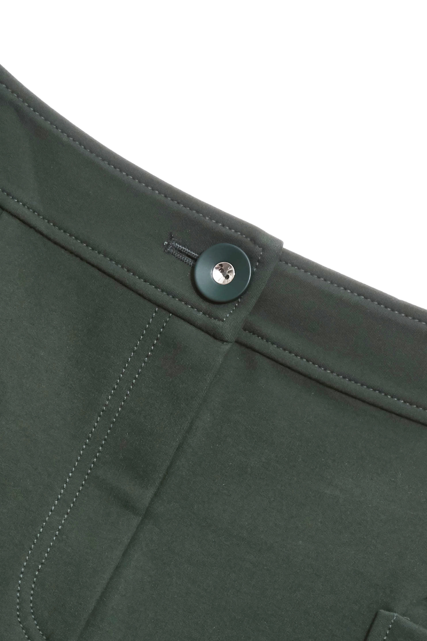 Patch Pockets Green Pencil SkirtPatch Pockets Green Pencil Skirt,Office Looks,Season (SS) Look,Embroidered,Midi skirts