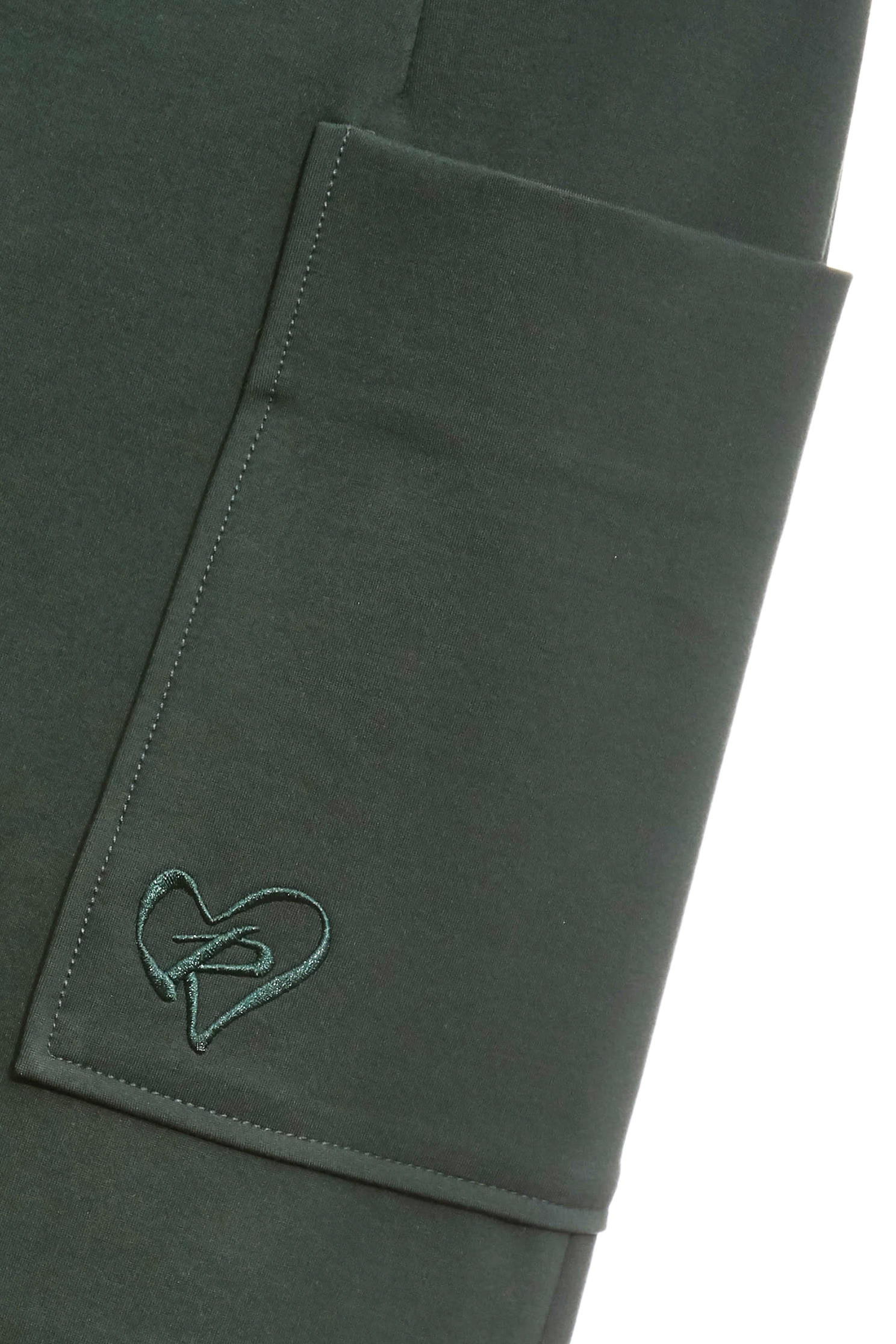 Patch Pockets Green Pencil SkirtPatch Pockets Green Pencil Skirt,Office Looks,Season (SS) Look,Embroidered,Midi skirts
