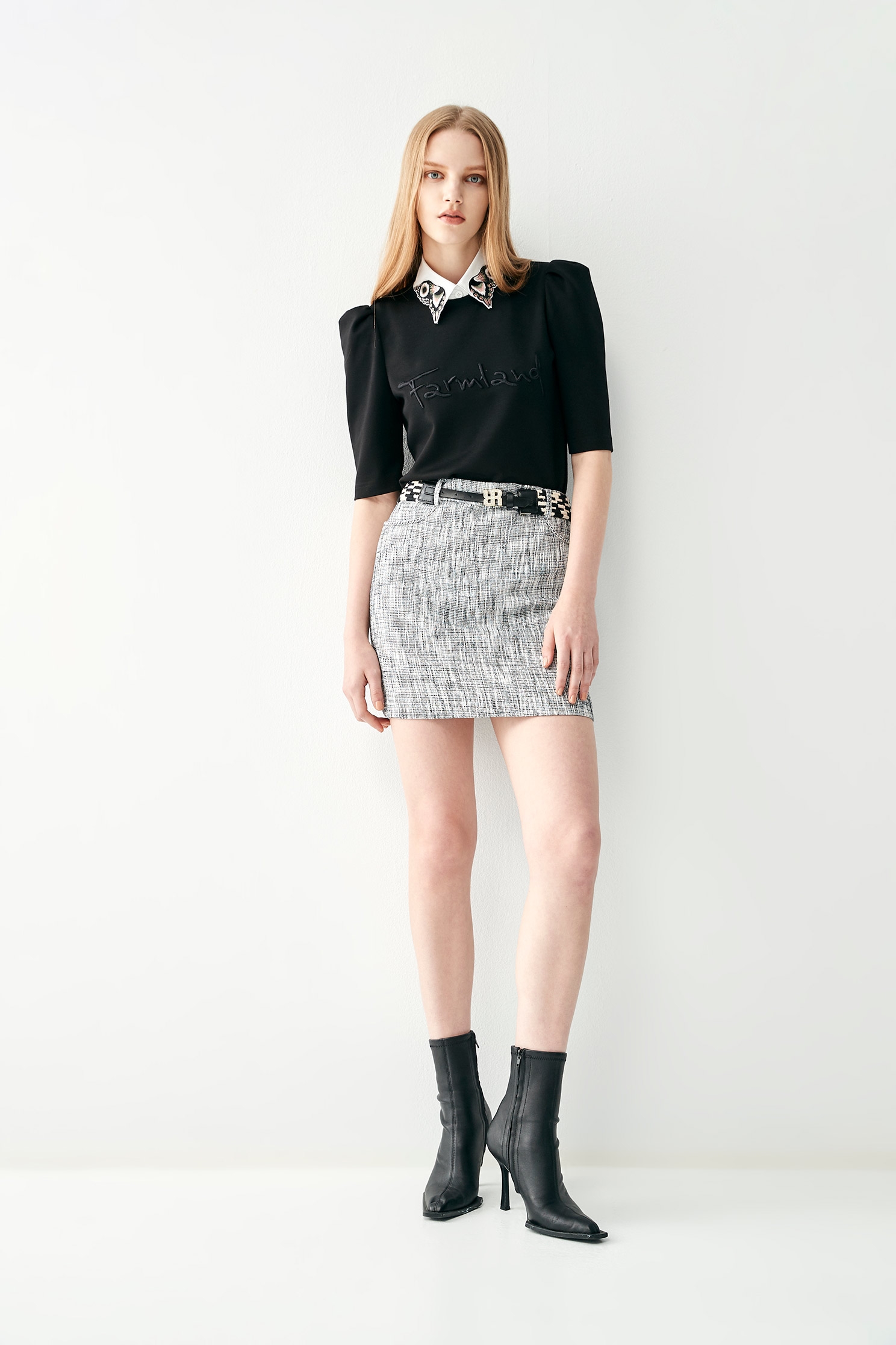 High Waist Tweed Skirttweed mini skirt,Season (SS) Look,Mini skirts,upperclass