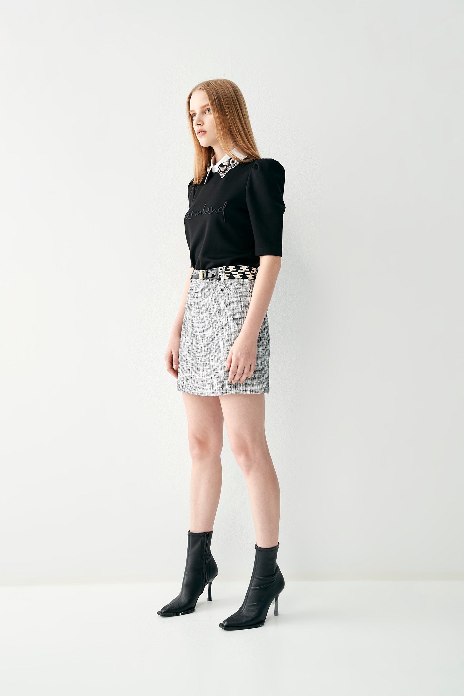 High Waist Tweed Skirttweed mini skirt,Season (SS) Look,Mini skirts,upperclass