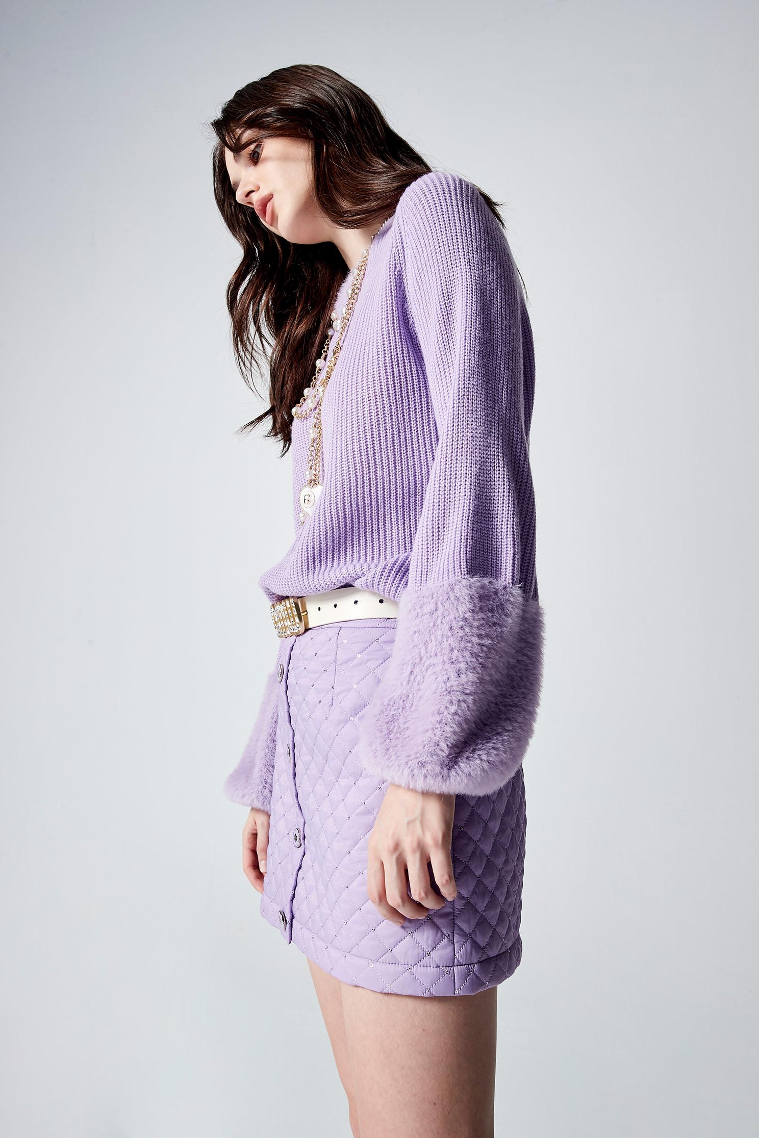 Purple Quilted Mini SkirtPurple Quilted Mini Skirt,Mini skirts,Season (AW) Look