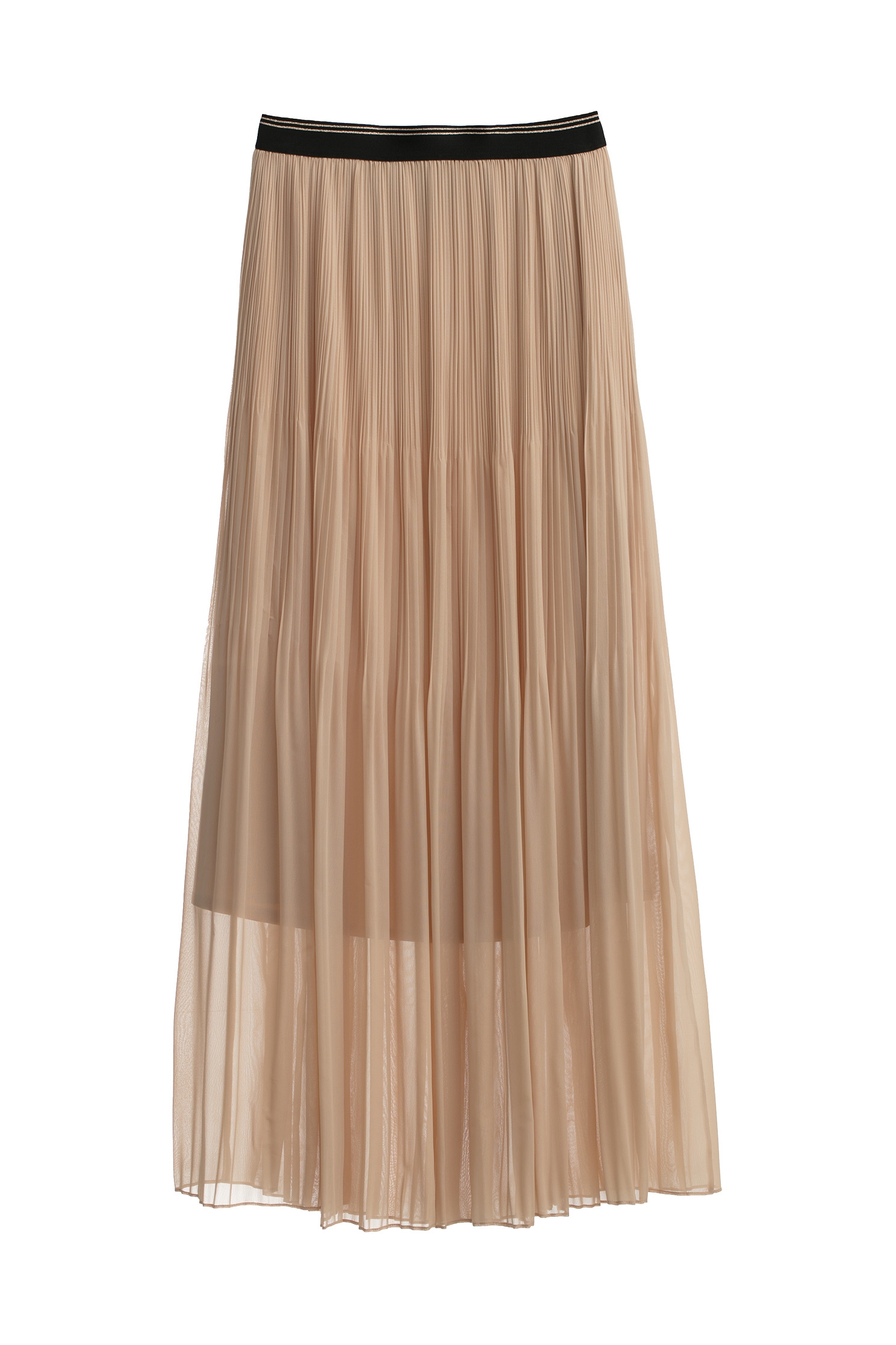 Pleated Detail Maxi Skirt女神壓褶珠貝色雪紡長裙,Season (AW) Look,Midi skirts