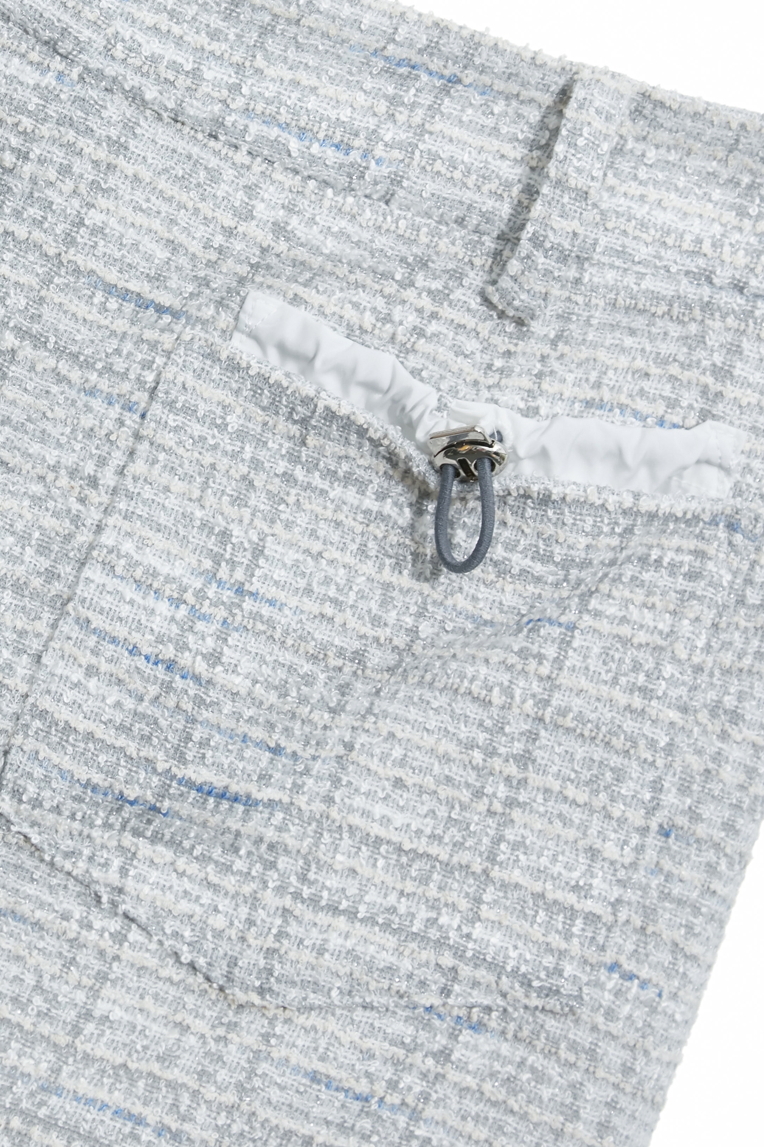 Drawstring Pocket Detail SkirtDrawstring Pocket Detail Skirt,Season (SS) Look,Plaid,Mini skirts