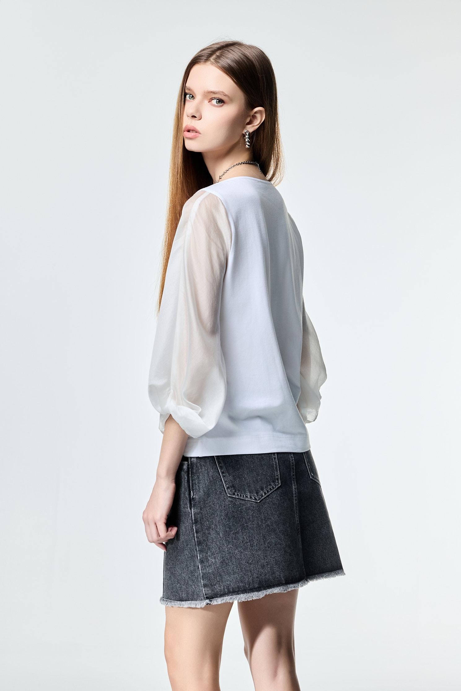 Patch Pockets Demin SkirtPatch Pockets Demin Skirt,Season (SS) Look,Denim,Denim skirts