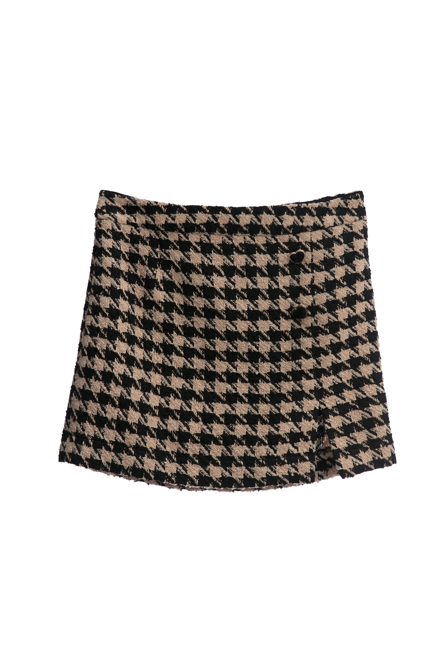 Houndstooth Print Tweed SkirtHoundstooth Print Tweed Skirt,Mini skirts,Season (AW) Look