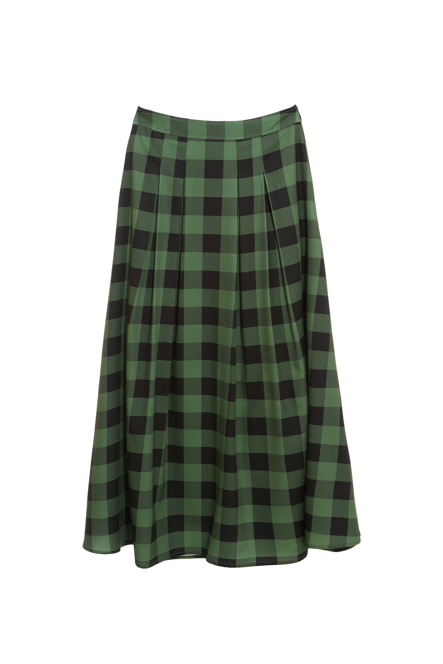 Green Checkered Maxi SkirtGreen Checkered Maxi Skirt,Plaid,Season (AW) Look,Midi skirts