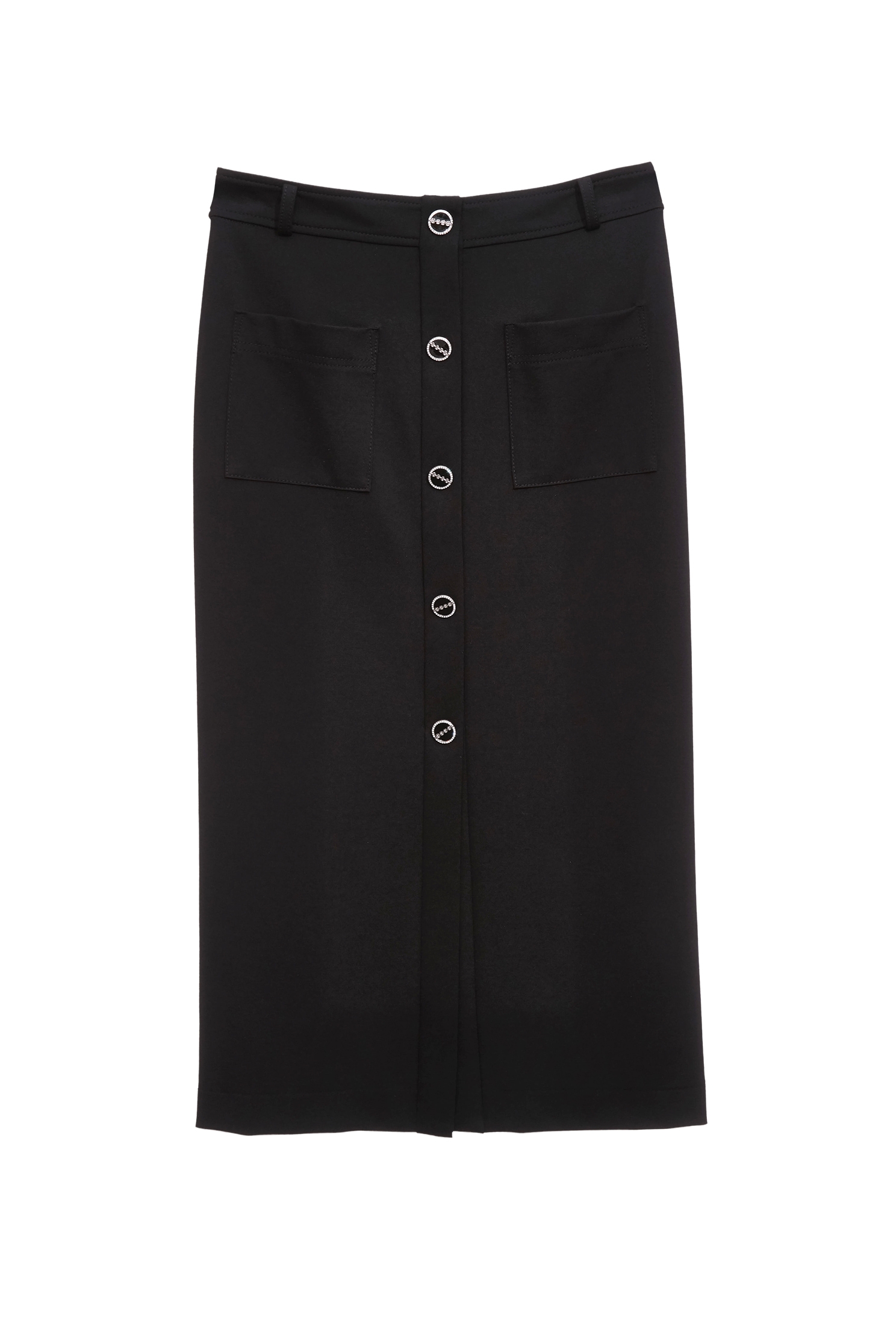 Patch Pocket Midi Pencil SkirtPatch Pocket Midi Pencil Skirt,Office Looks,Season (SS) Look,Midi skirts