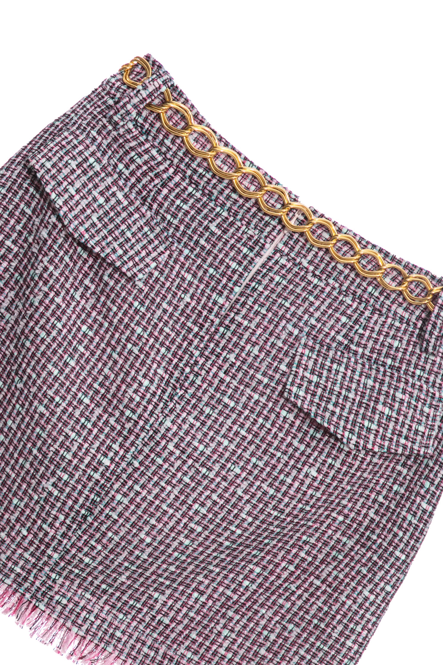 Purple Tweed SkirtLustrous multicolored lulex short skirt,Season (SS) Look,Mini skirts,upperclass