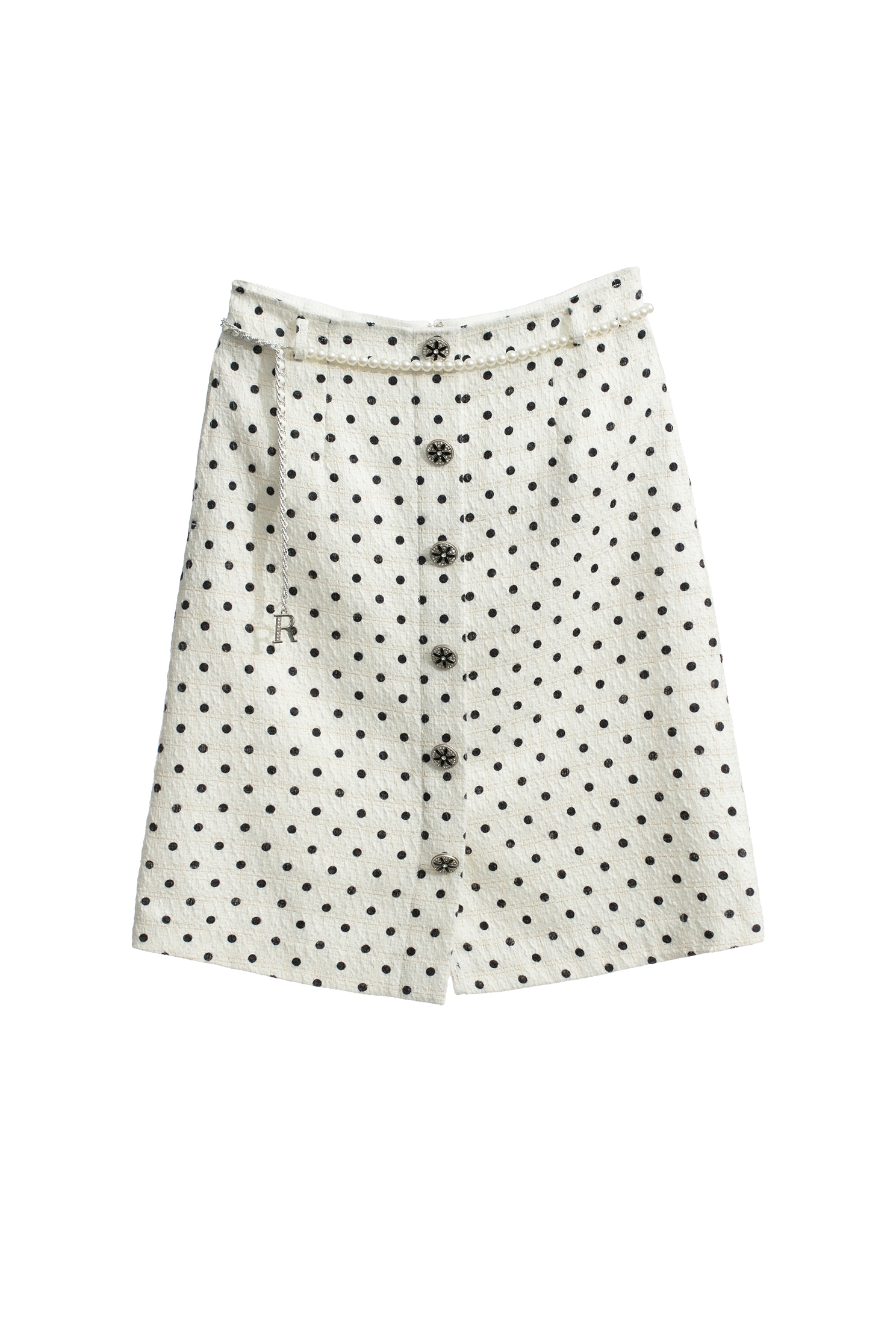 Retro Polka Dot A-line SkirtRetro Polka Dot A-line Skirt,A-Line skirts,dotcollection,pearl,Season (AW) Look