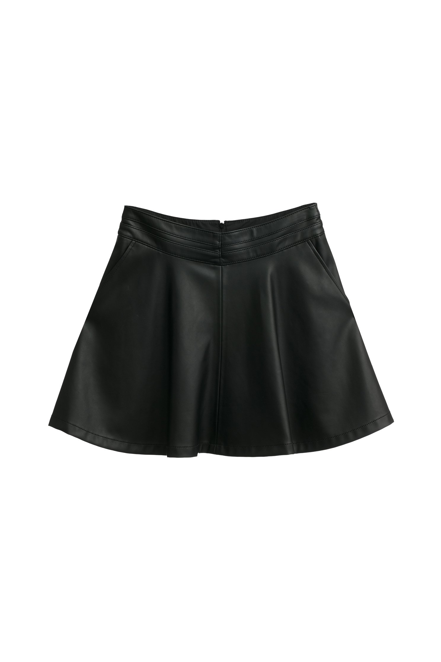 PU Circular SkirtPU Circular Skirt,Leather,Mini skirts,Shorts,Season (AW) Look