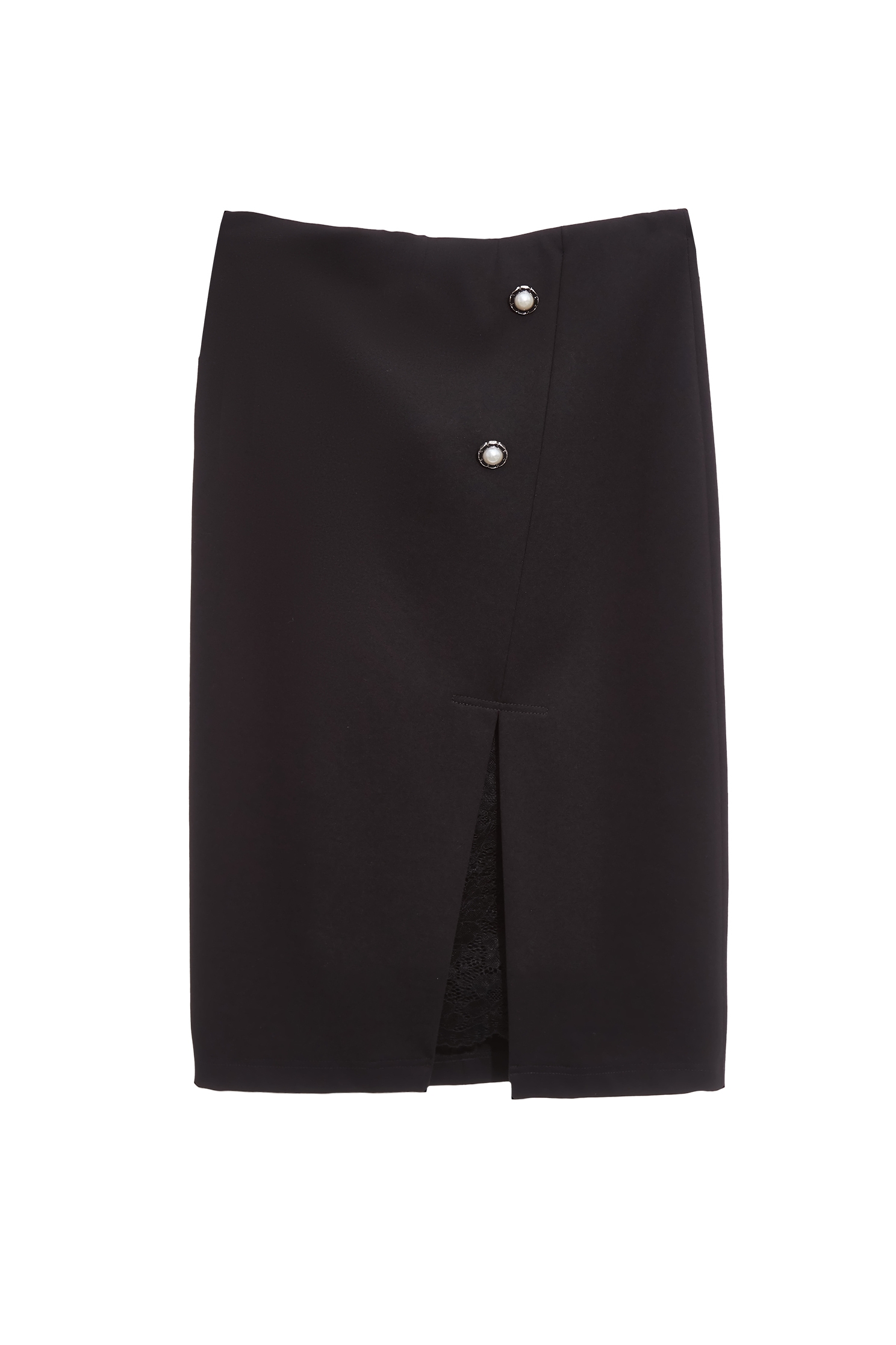 Classic Pencil Skirt With Lace DetailClassic Pencil Skirt With Lace Detail,Season (AW) Look,Pencil skirts,Lace,Black skirts