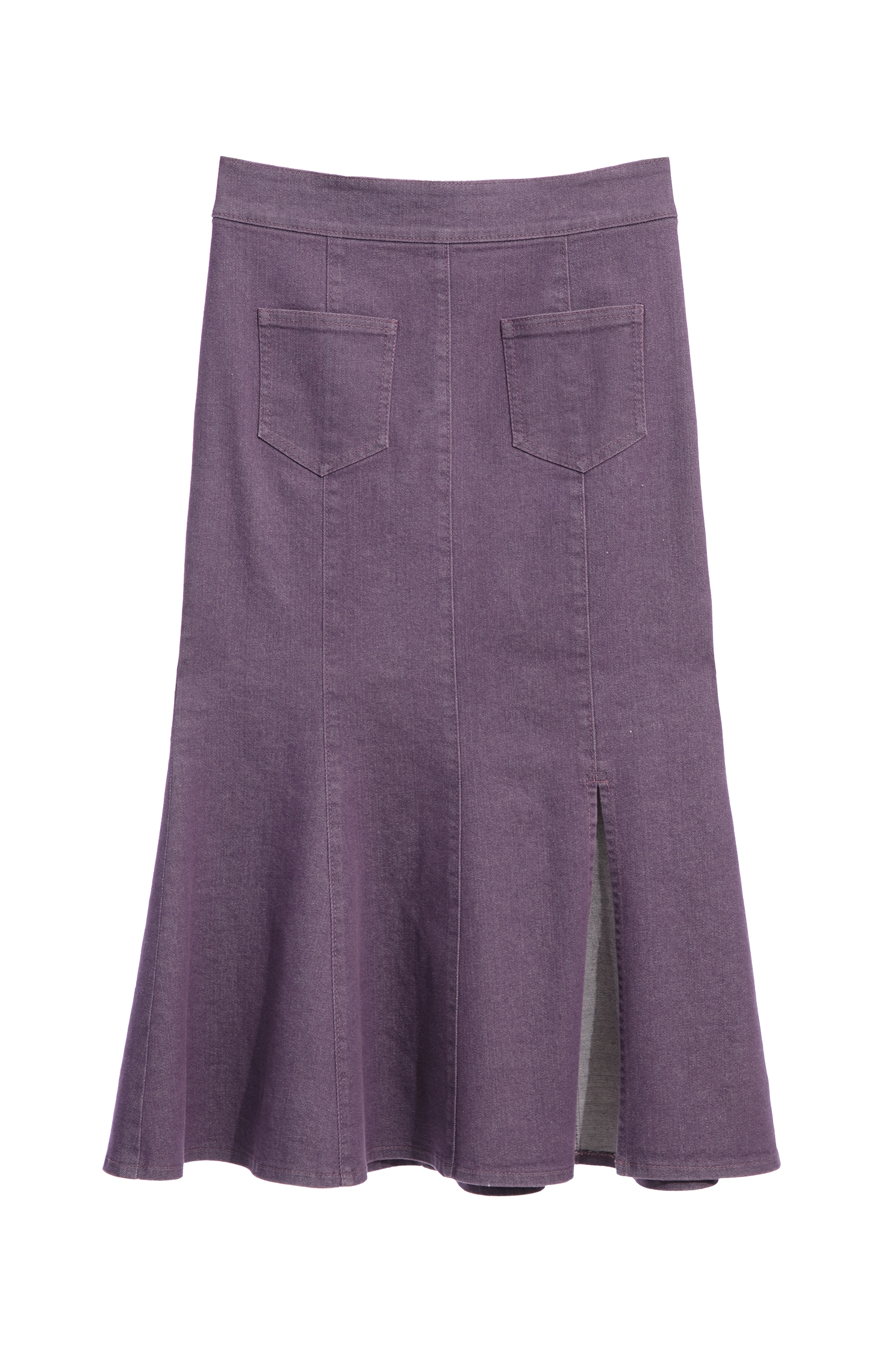 Fishtail Purple Denim SkirtFishtail Purple Denim Skirt,Season (SS) Look,Denim,Denim skirts