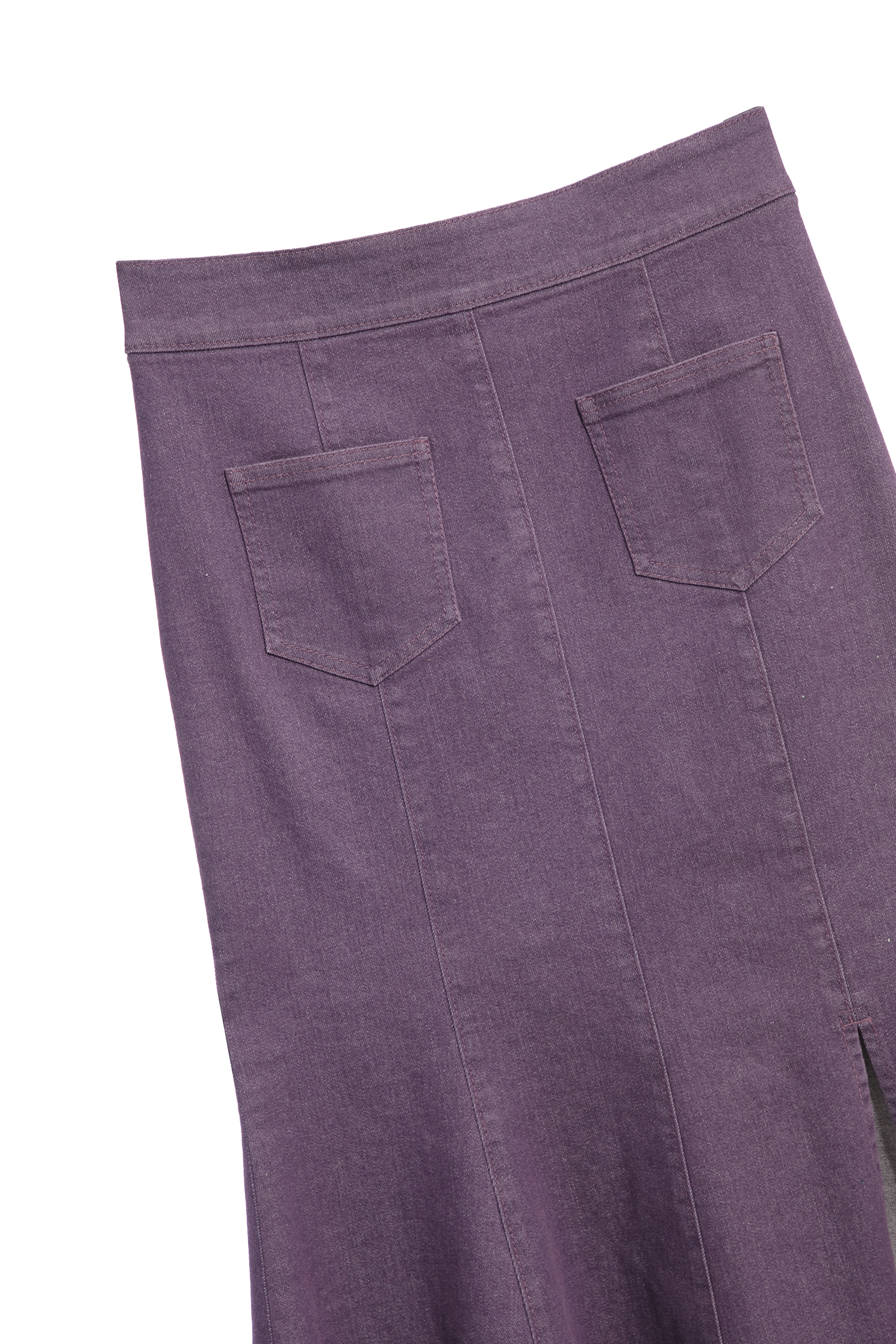 Fishtail Purple Denim SkirtFishtail Purple Denim Skirt,Season (SS) Look,Denim,Denim skirts