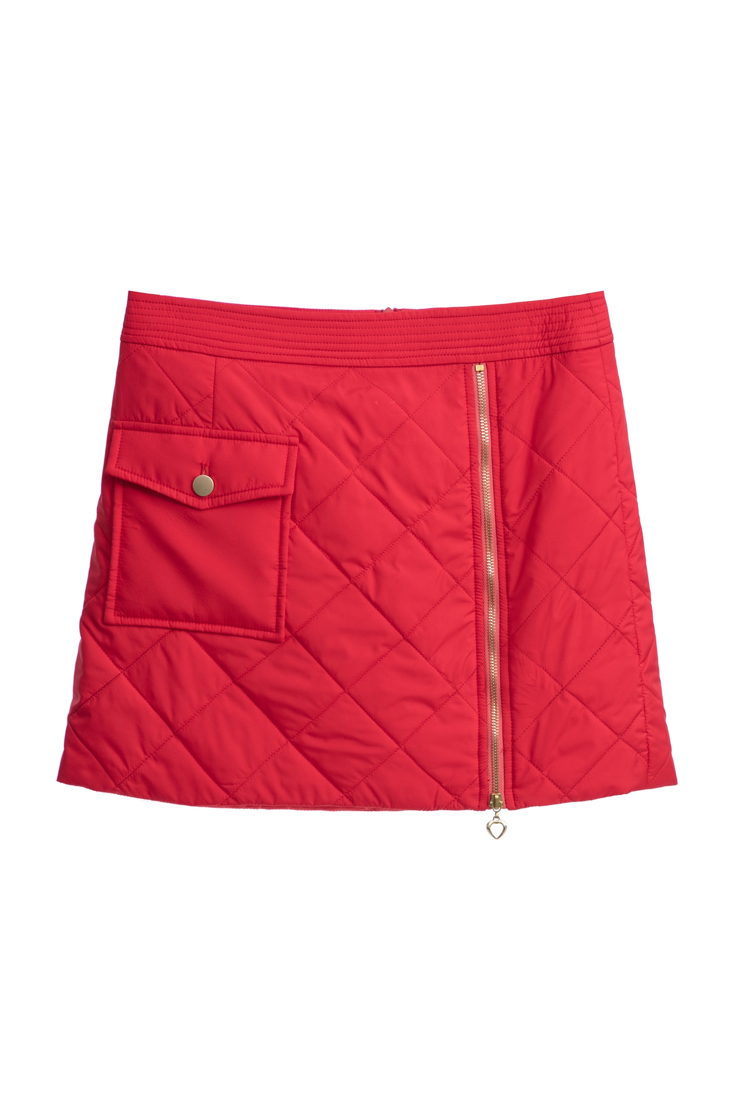 Red Quilted Mini SkirtRed Quilted Mini Skirt,Season (SS) Look,Mini skirts