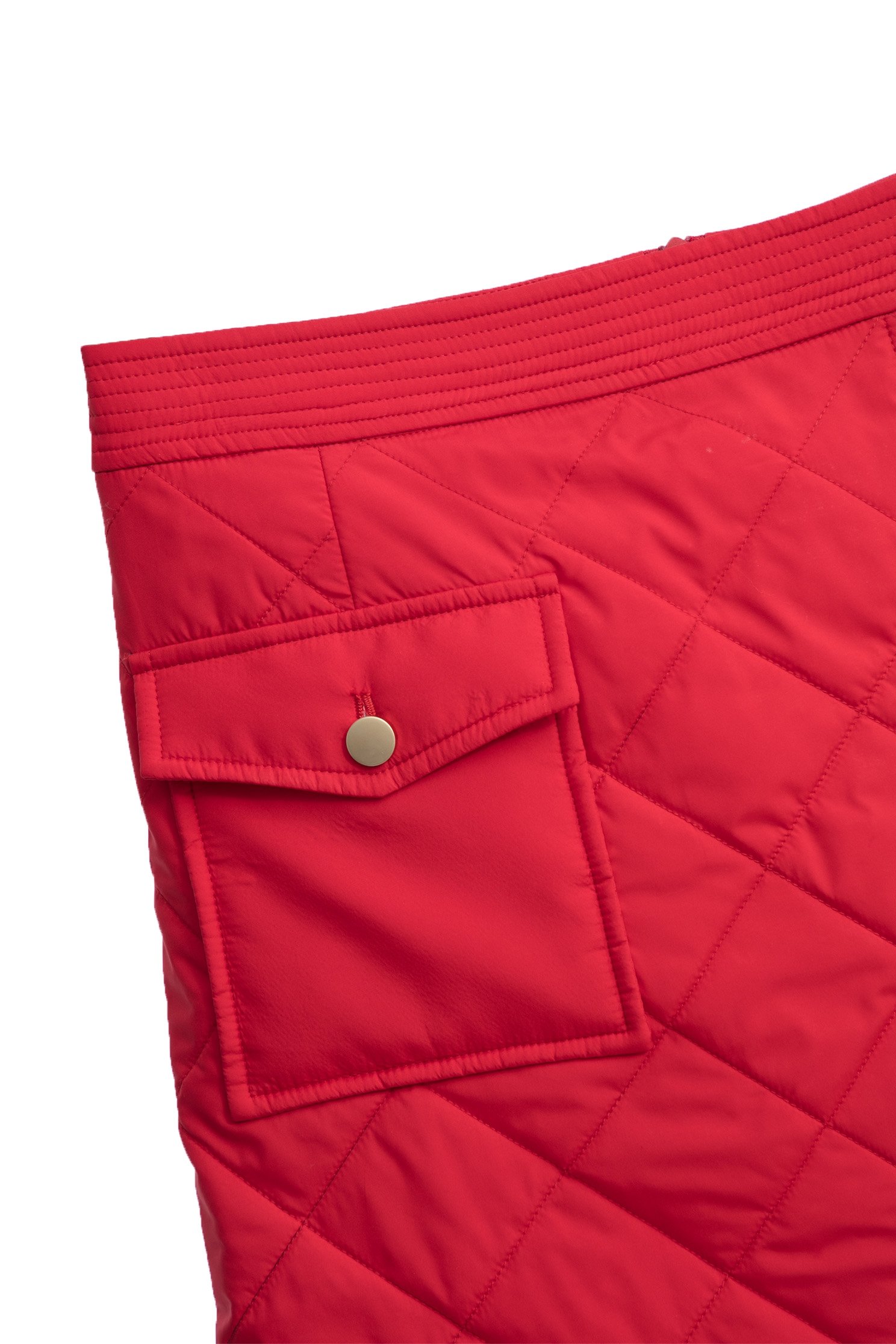 Red Quilted Mini SkirtRed Quilted Mini Skirt,Season (SS) Look,Mini skirts