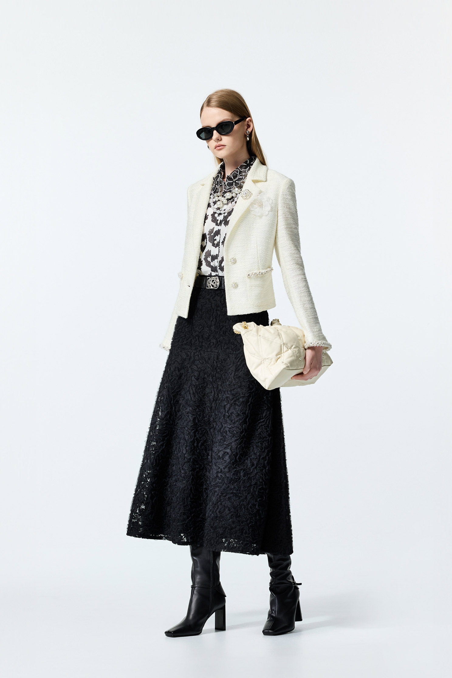Full Lace Maxi SkirtFull Lace Maxi Skirt,Season (AW) Look,Embroidered,Midi skirts,Black skirts