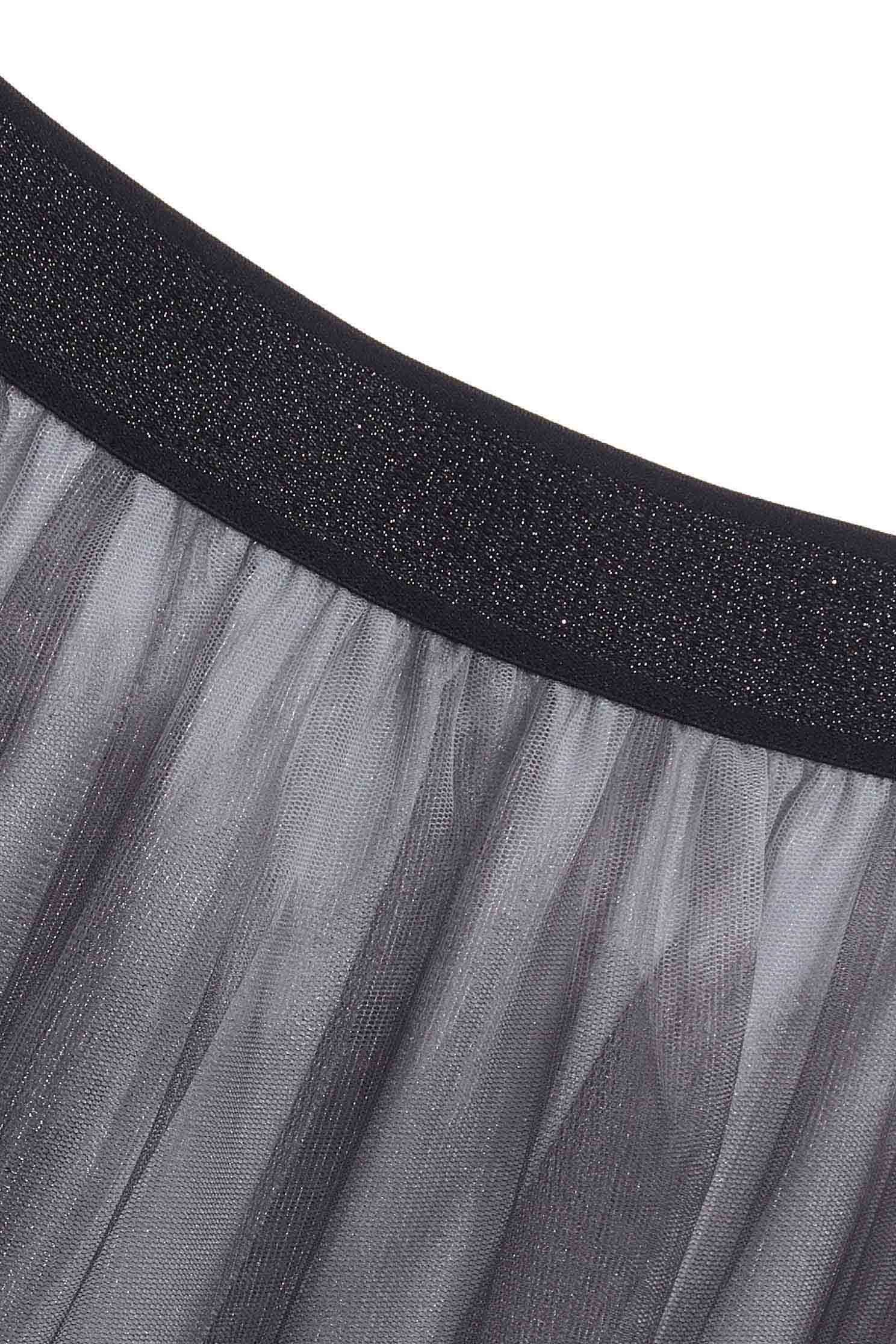 Bold Stirpe Print Elastic Waist SkirtBlack and white dyed tulle skirt,mothergift,Season (AW) Look,Tutu skirts,Mesh fabric,Tulle skirts,blossoms,Midi skirts