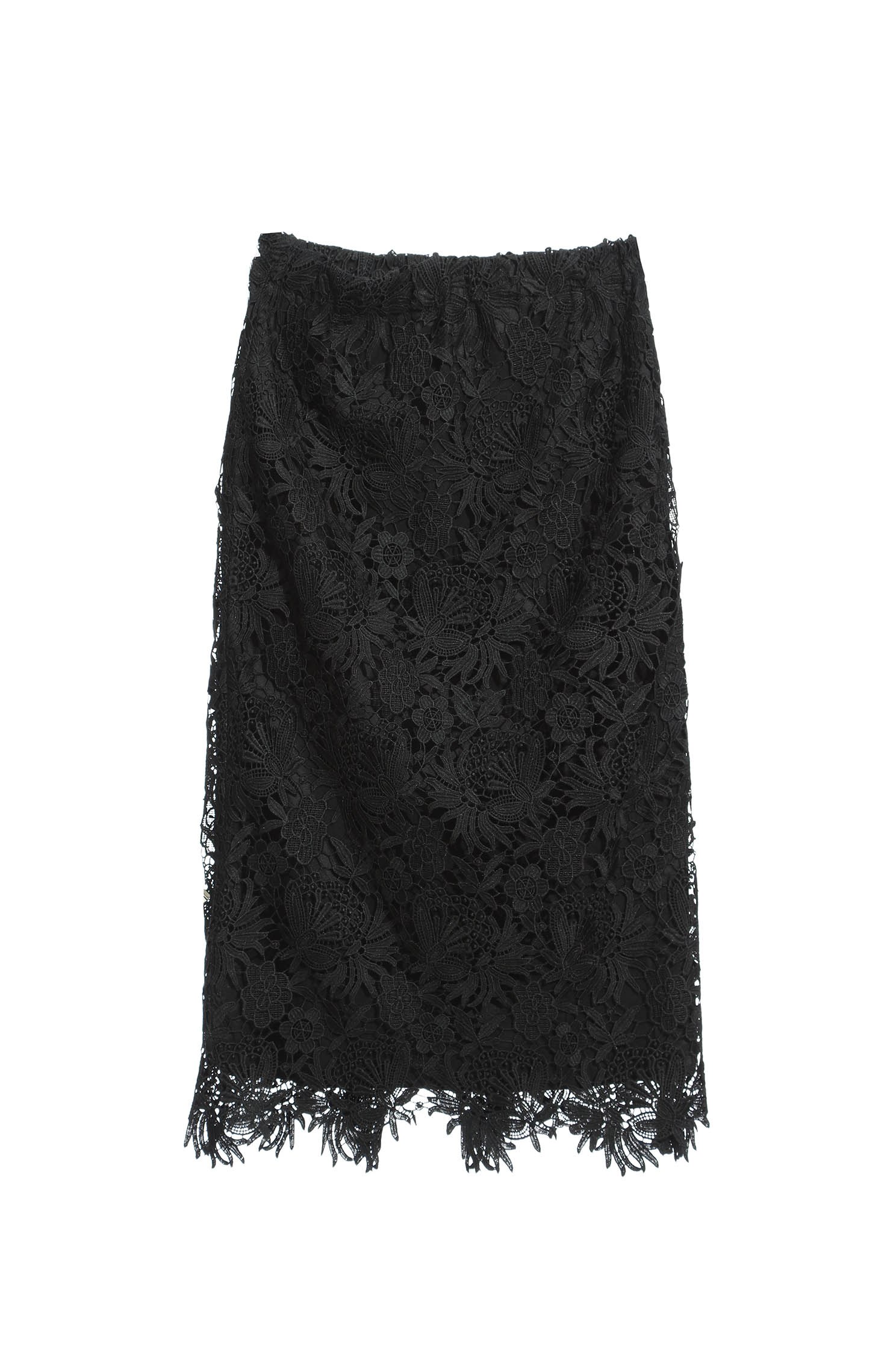 Basic Black Lace Pencil SkirtNarrow skirt with embroidered lace,Embroidered,Season (SS) Look,Pencil skirts,Lace,Lace skirts,Midi skirts,Black skirts