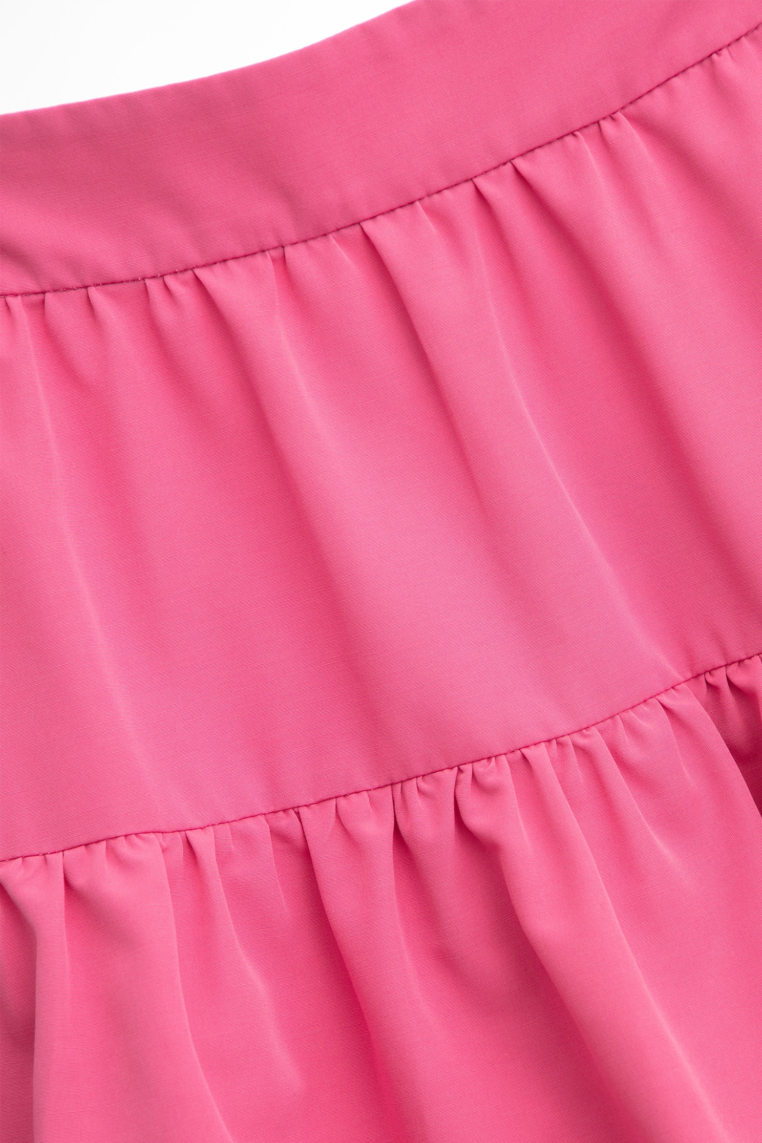 Pink Tiered Midi SkirtPink Tiered Midi Skirt,Season (SS) Look,Layered skirts,Midi skirts