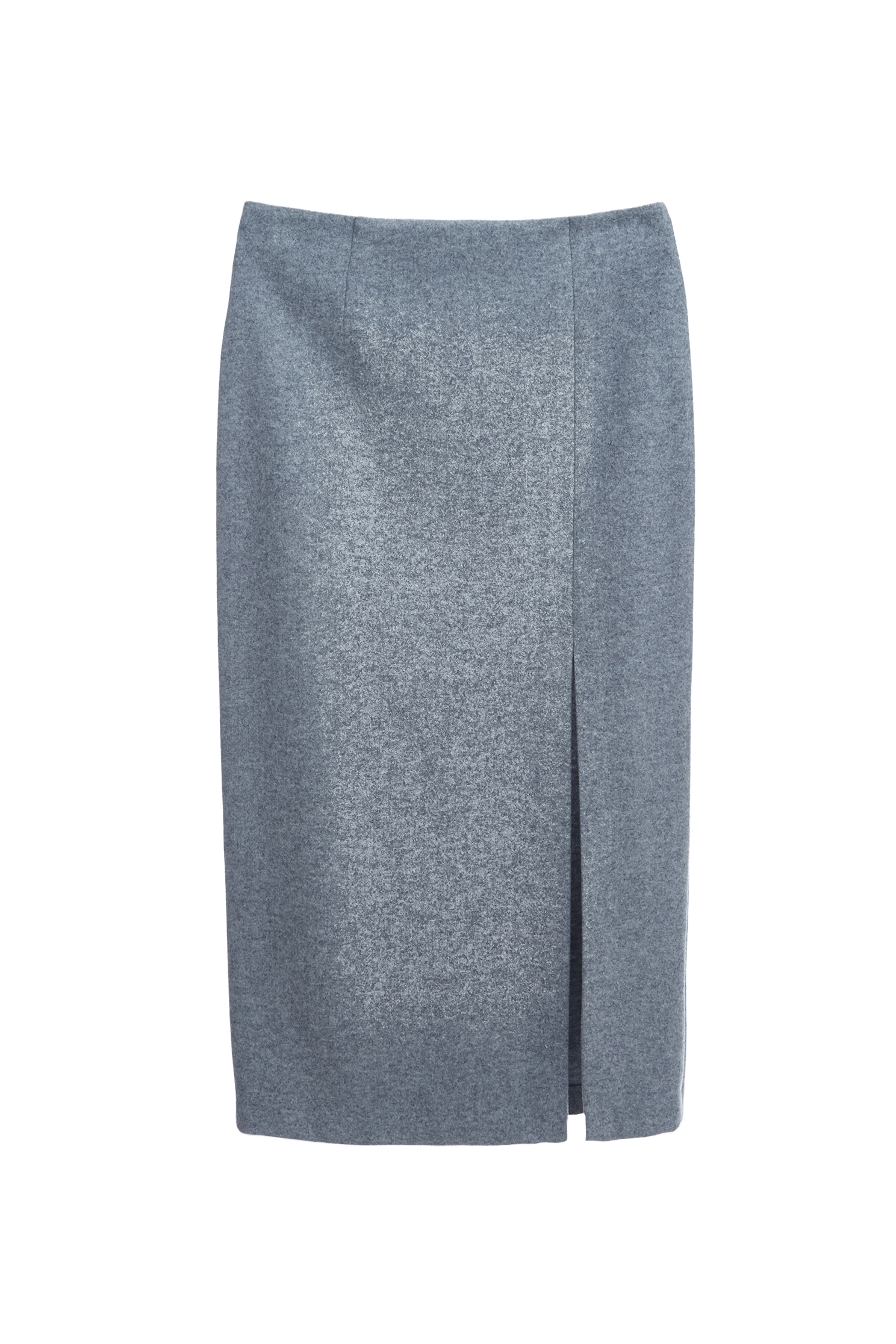 Side Slit Grey Pencil SkirtSide Slit Grey Pencil Skirt,Season (AW) Look,Pencil skirts