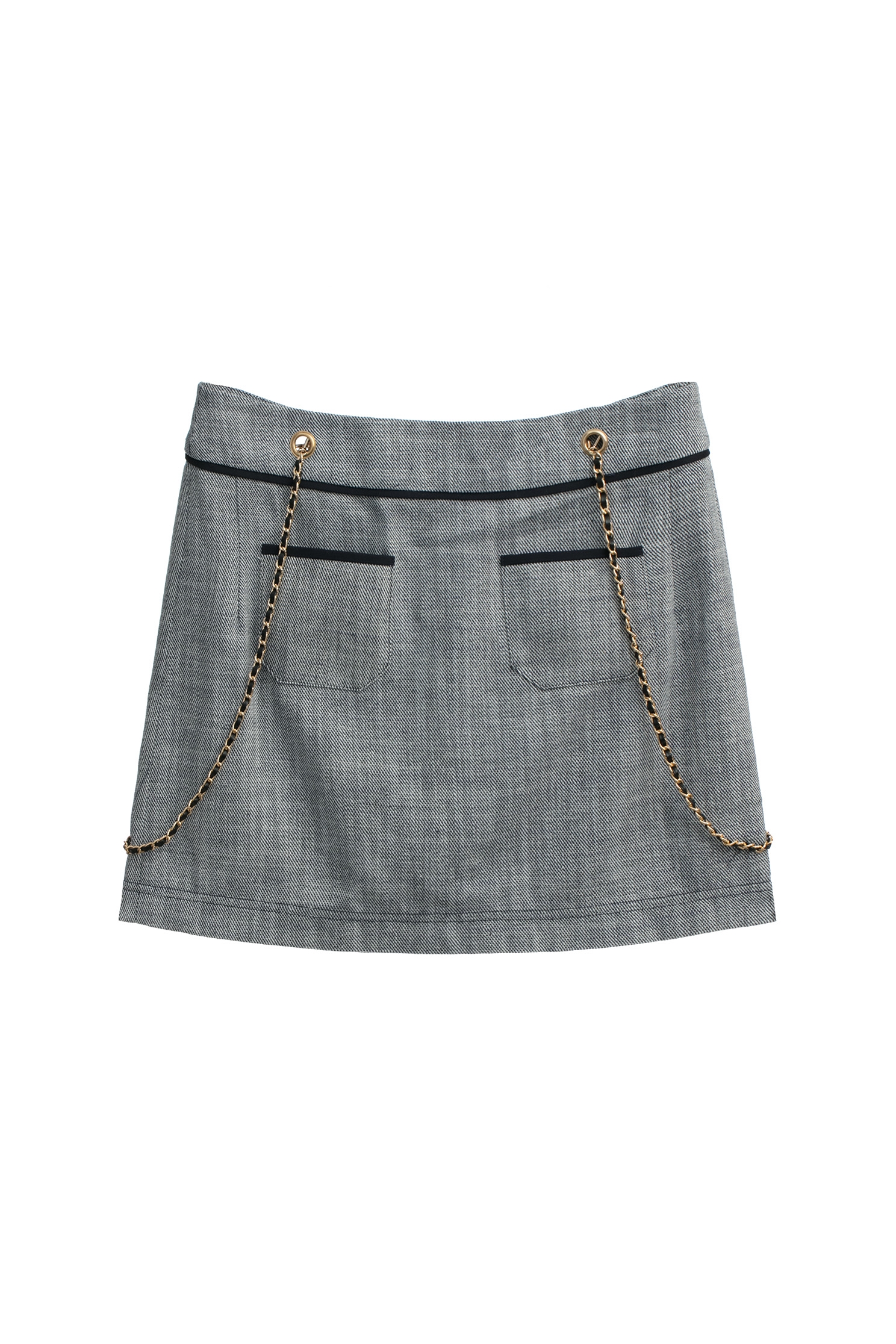 Braided Chain Strap Mini SkirtBraided Chain Strap Mini Skirt,Season (SS) Look,Mini skirts,Shorts