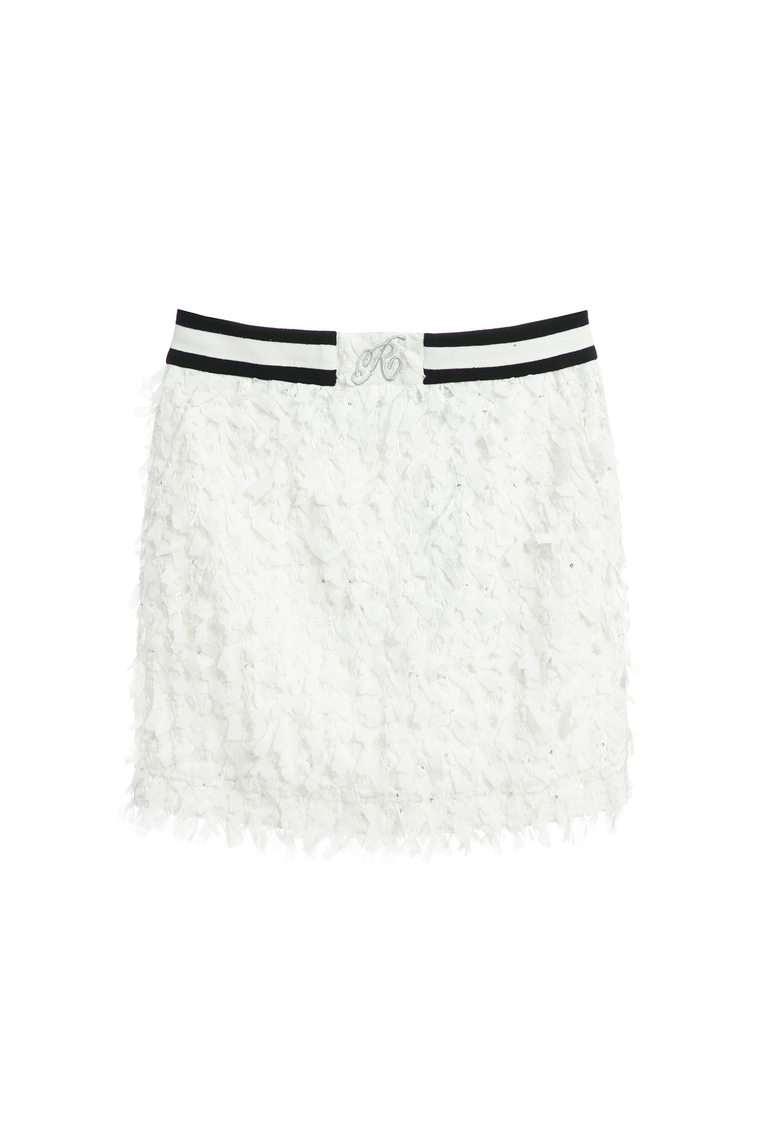 3-D Texture Weave Sequin Detail Skirt3-D Texture Weave Sequin Detail Skirt,Season (SS) Look,Mini skirts