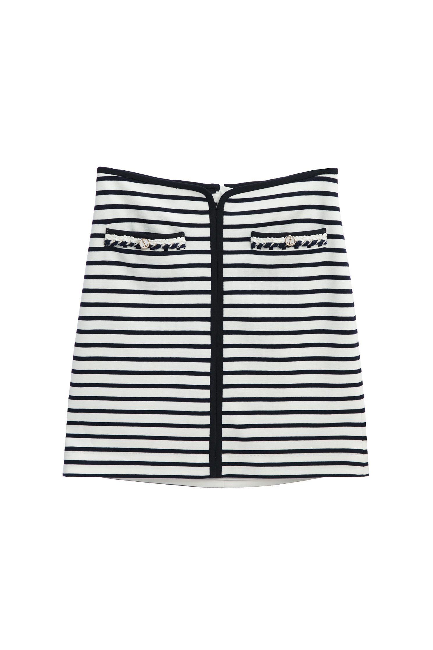 Navy Stripe SkirtNavy Stripe Skirt,Season (SS) Look,Mini skirts