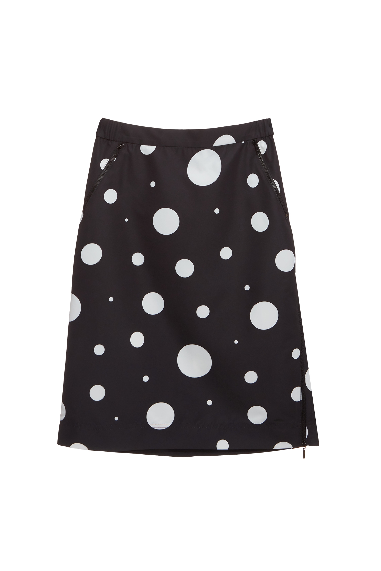 White Polka Dot Classic Pencil SkirtWhite Polka Dot Classic Pencil Skirt,Season (SS) Look,Pencil skirts