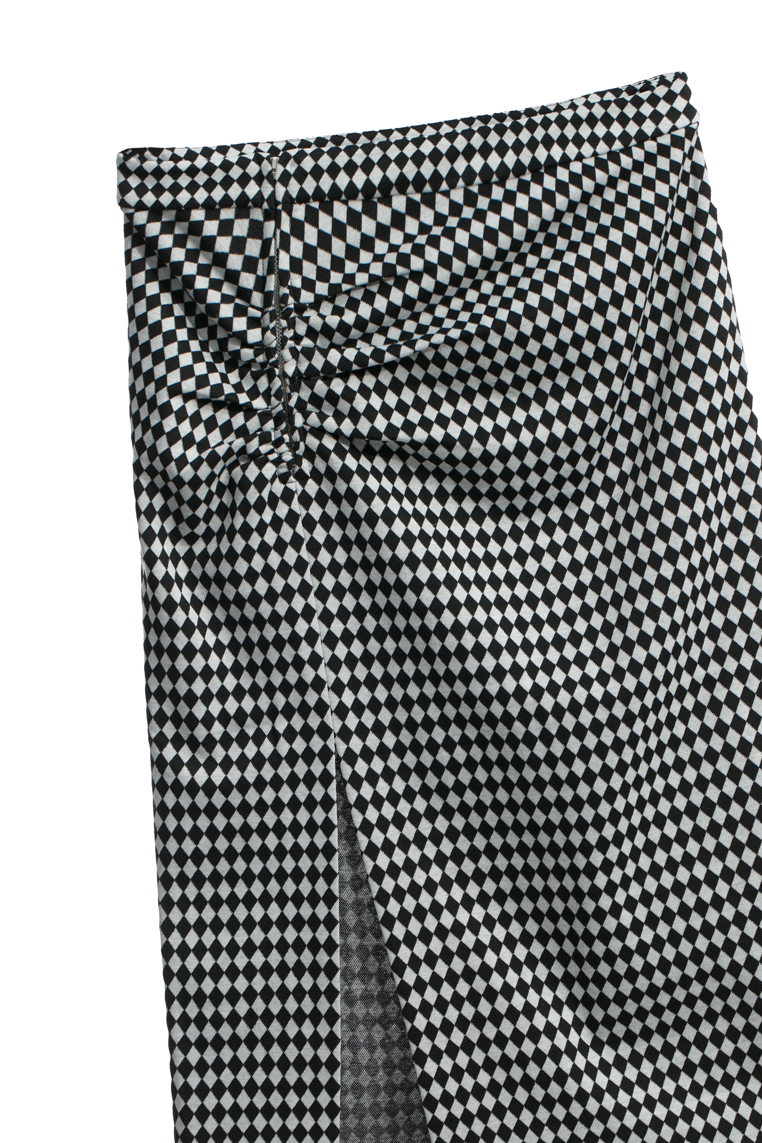 Side Slit Diamond Pattern Pencil SkirtSide Slit Diamond Pattern Pencil Skirt,Season (SS) Look,Pencil skirts