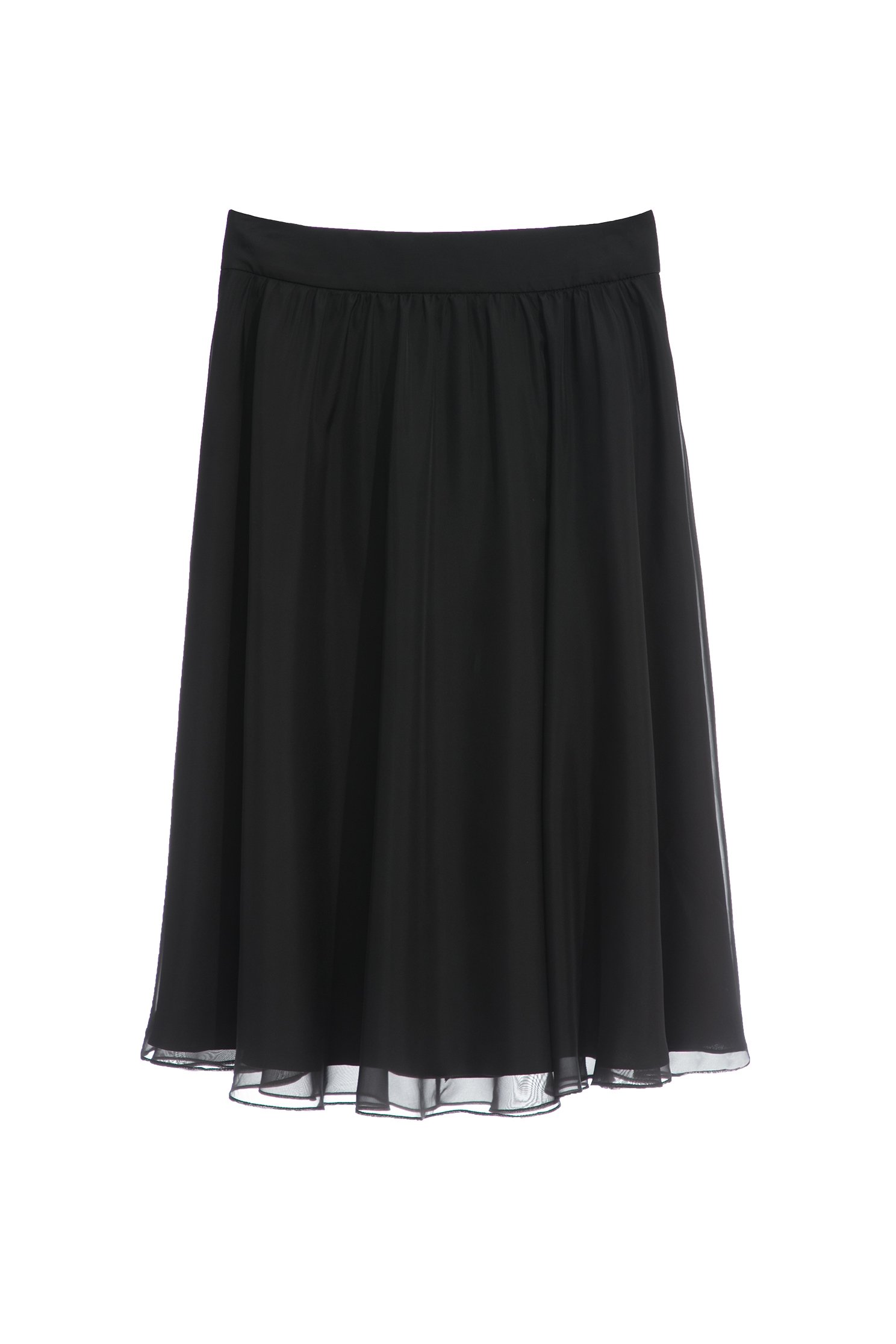 Mid Length Circular Soft Organza SkirtMid Length Circular Soft Organza Skirt,Season (SS) Look,Midi skirts