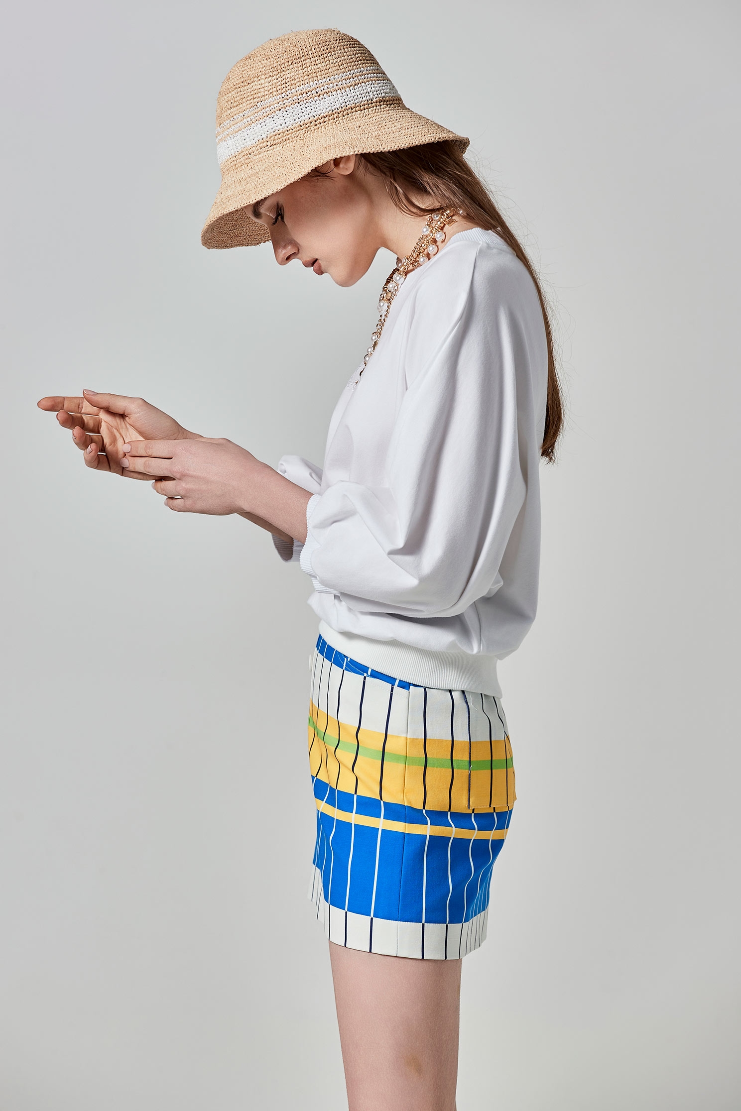 Colour Block Stripe Mini SkirtColour Block Stripe Mini Skirt,Season (SS) Look,Mini skirts,Pencil skirts