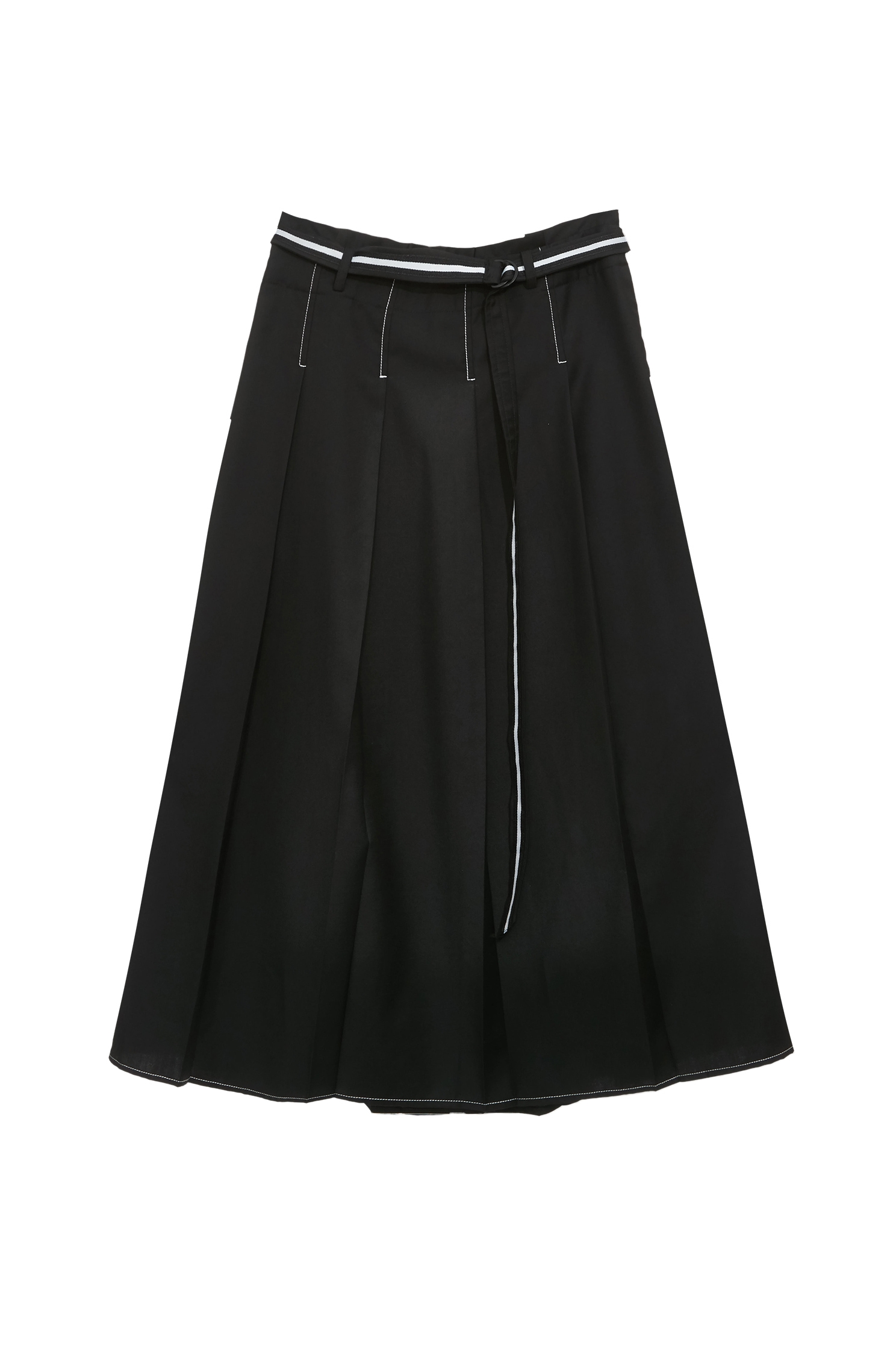 Black Pleated Midi SkirtBlack Pleated Midi Skirt,Season (SS) Look,Midi skirts