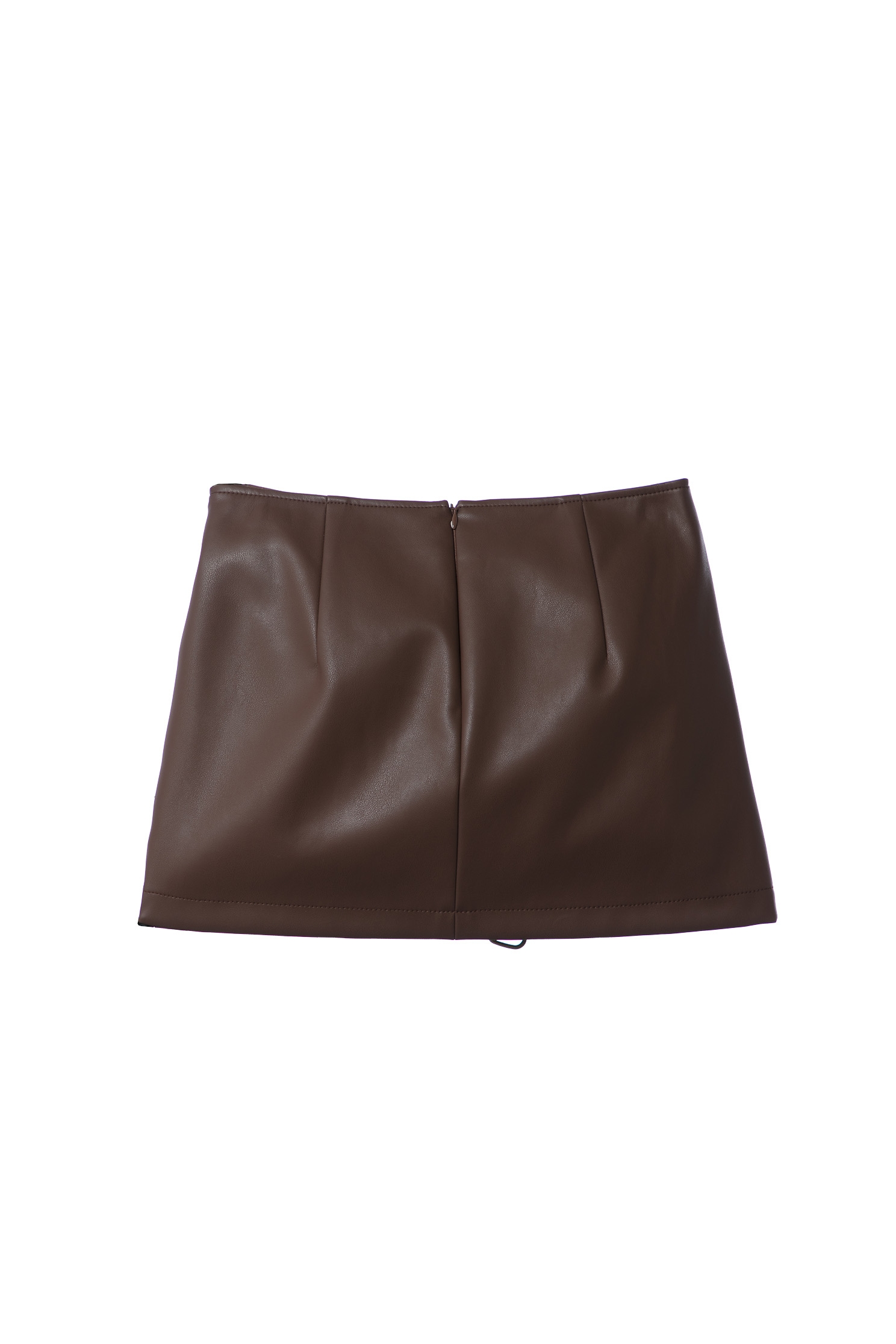 Front Metal Zip Detail PU SkirtFront Metal Zip Detail PU Skirt,Leather,Mini skirts,Shorts,Season (AW) Look,Skorts