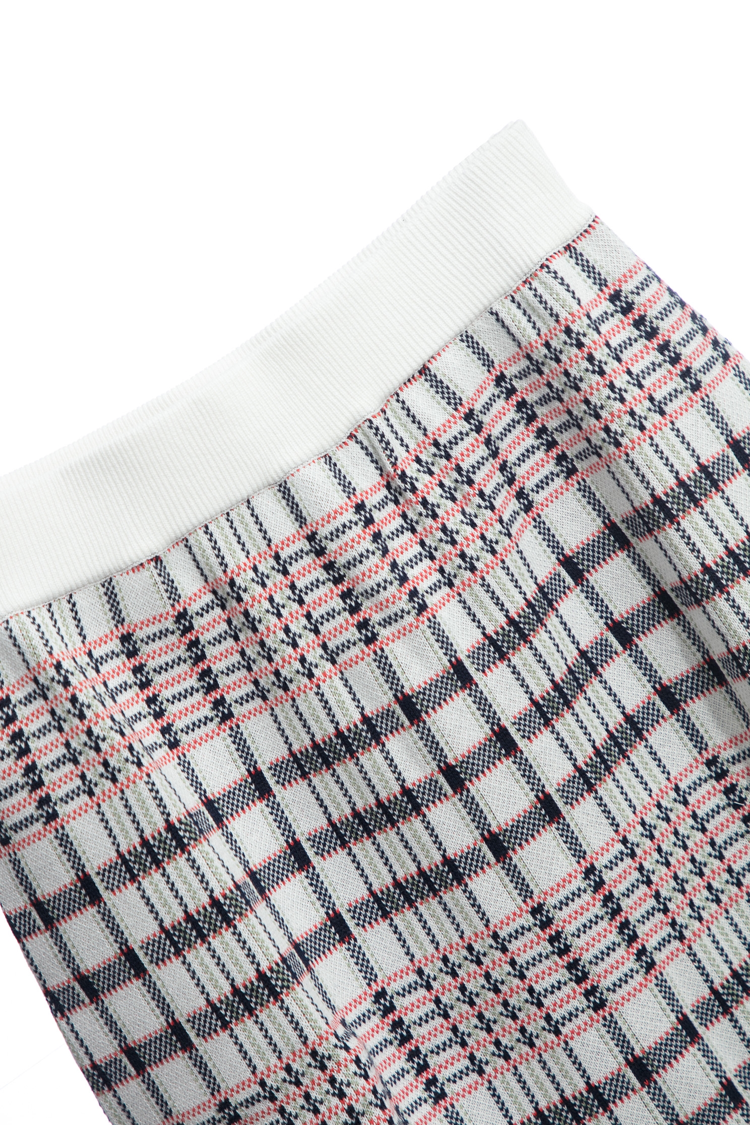 Checkered Knit Mini SkirtCheckered Knit Mini Skirt,Plaid,Mini skirts,Season (AW) Look,Cotton,Knitted